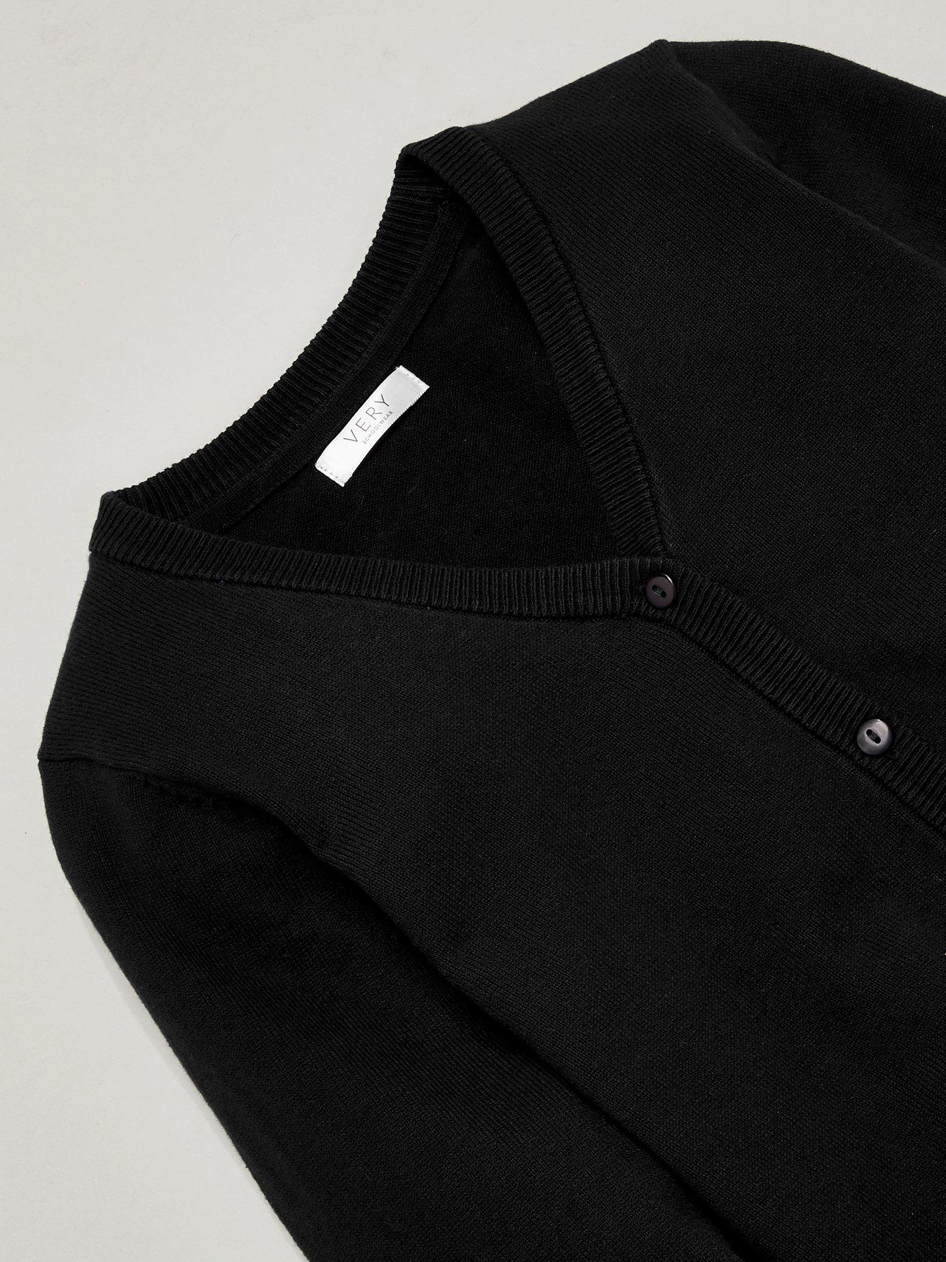Image 5 of 6 of Everyday Girls 2 Pack School Cardigans - Black