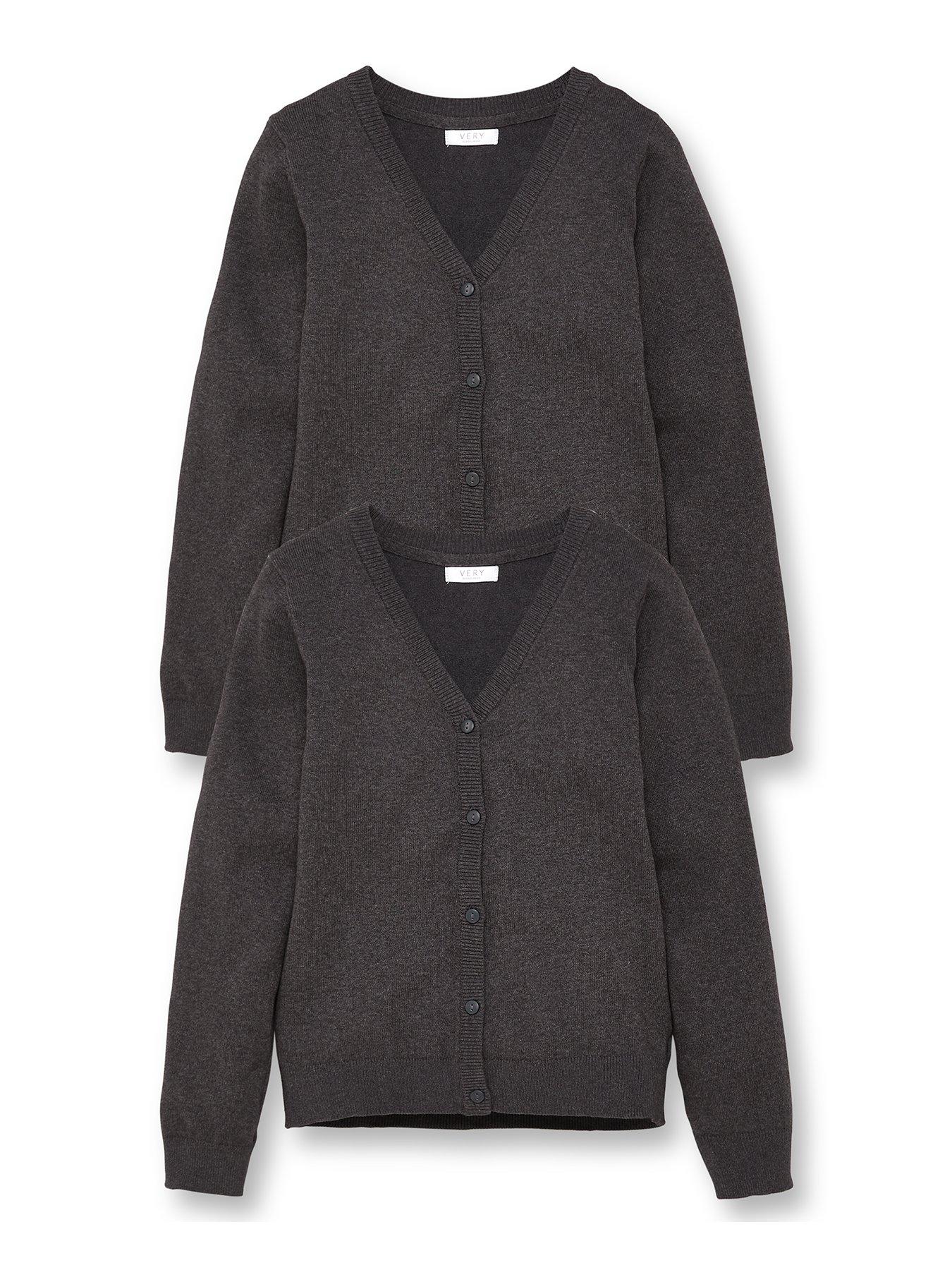 the-very-collection-girls-2-pack-school-cardigans-charcoal
