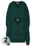  image of everyday-girls-2-pack-school-cardigans-green
