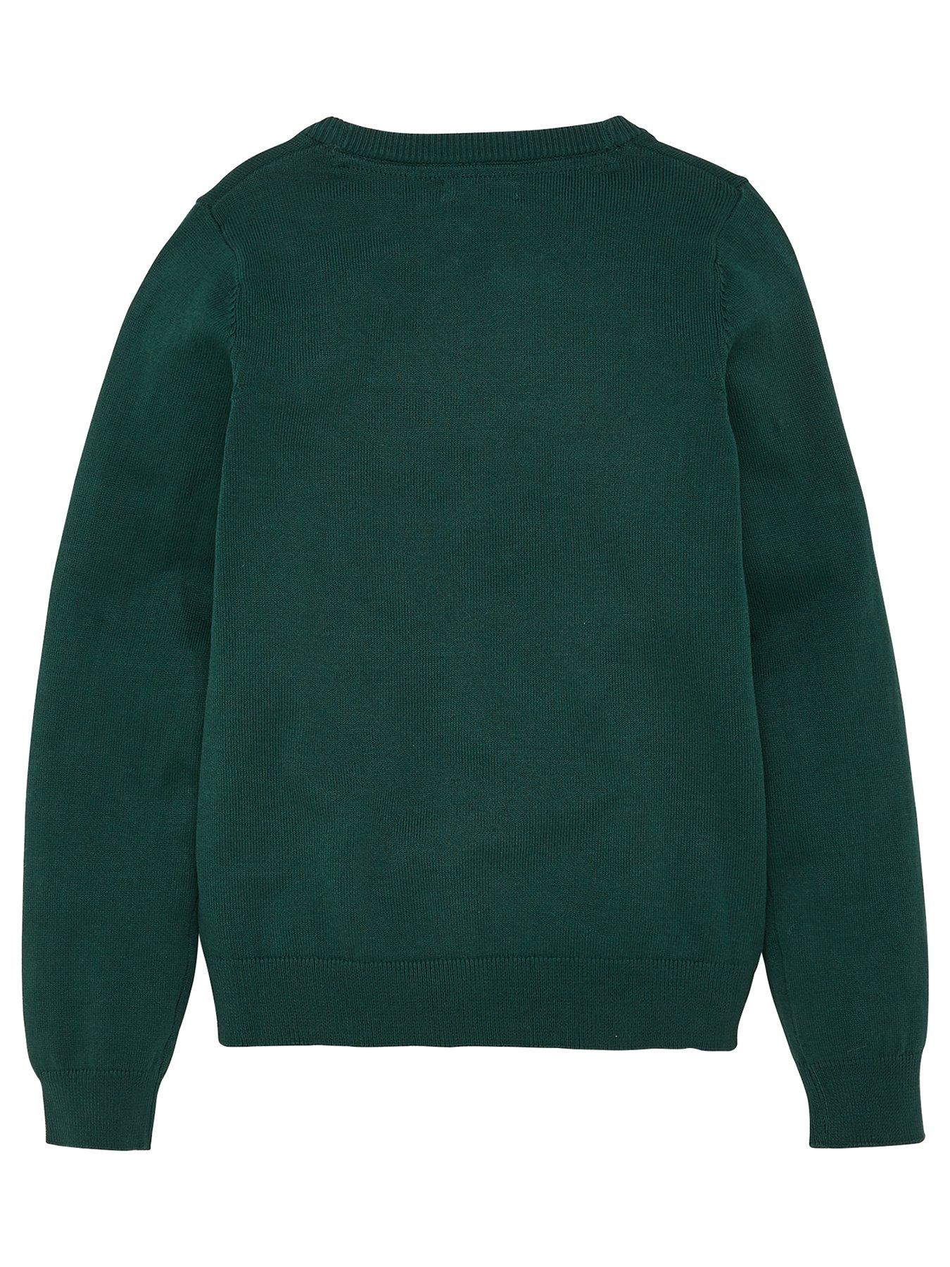  image of the-very-collection-girls-2-pack-school-cardigans-green