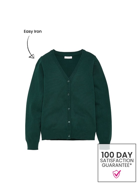 back image of everyday-girls-2-pack-school-cardigans-green