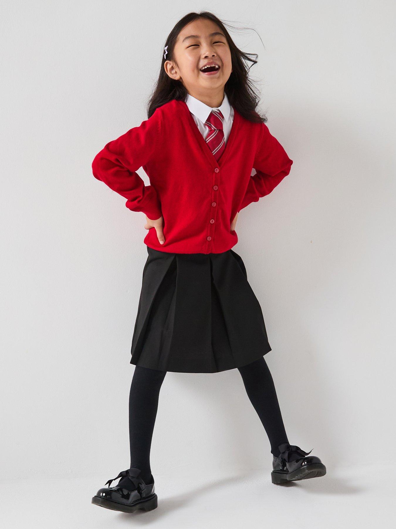 The Very Collection Girls 2 Pack School Cardigans - Red