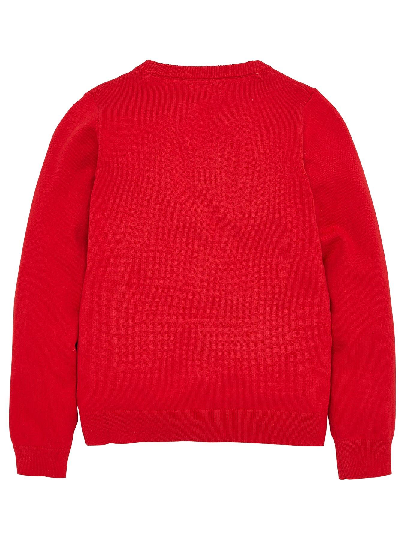 Image 3 of 6 of The Very Collection Girls 2 Pack School Cardigans - Red