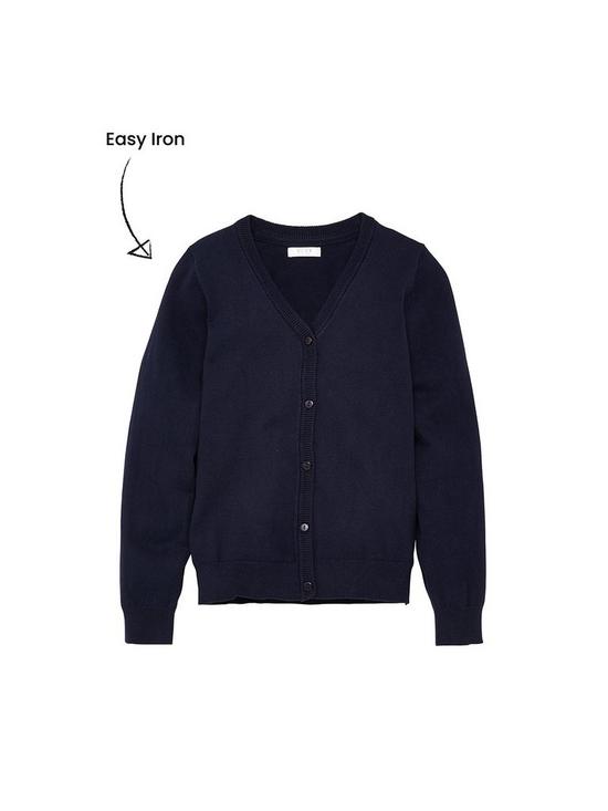 back image of v-by-very-girls-2-pack-school-cardigans-navy
