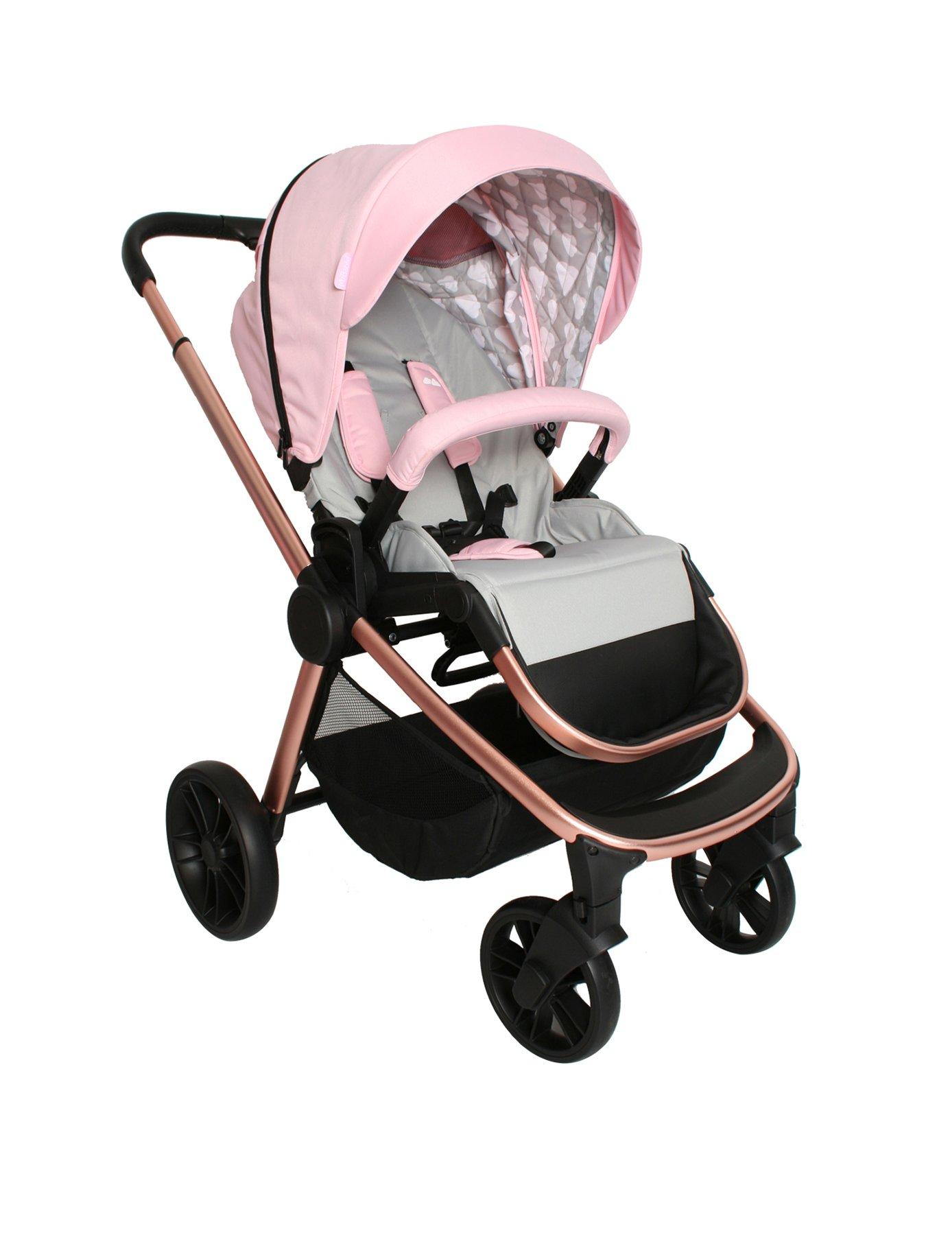 pink pushchair from birth