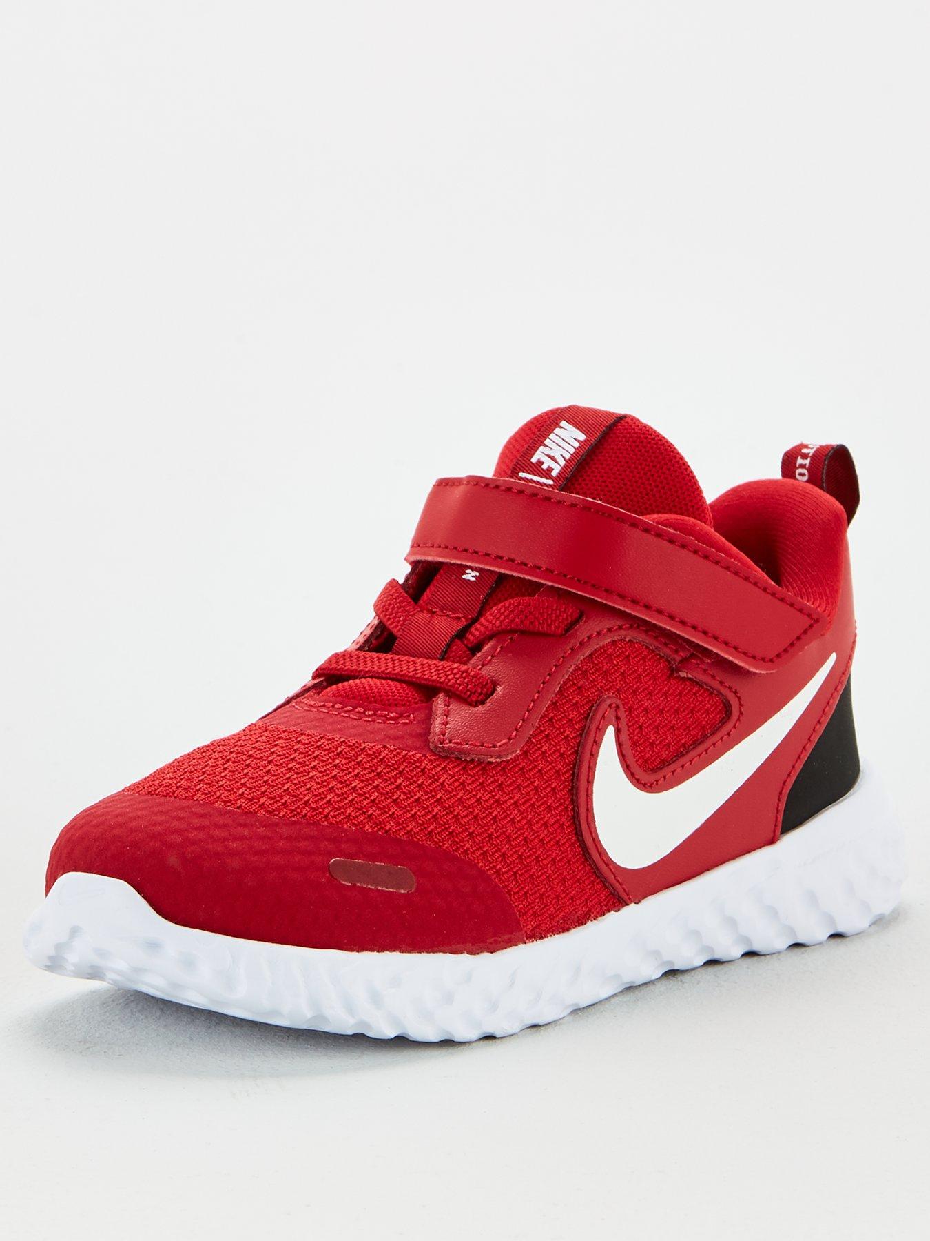 infant red nike trainers