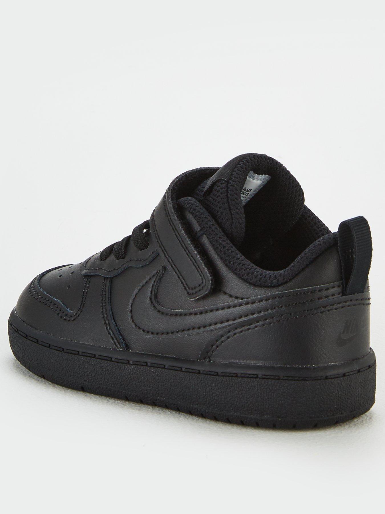 Nike Court Borough Low 2 Infant Trainers Black Black Littlewoods Com