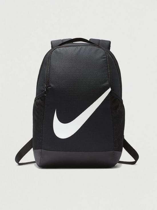 front image of nike-brasilia-backpack-black