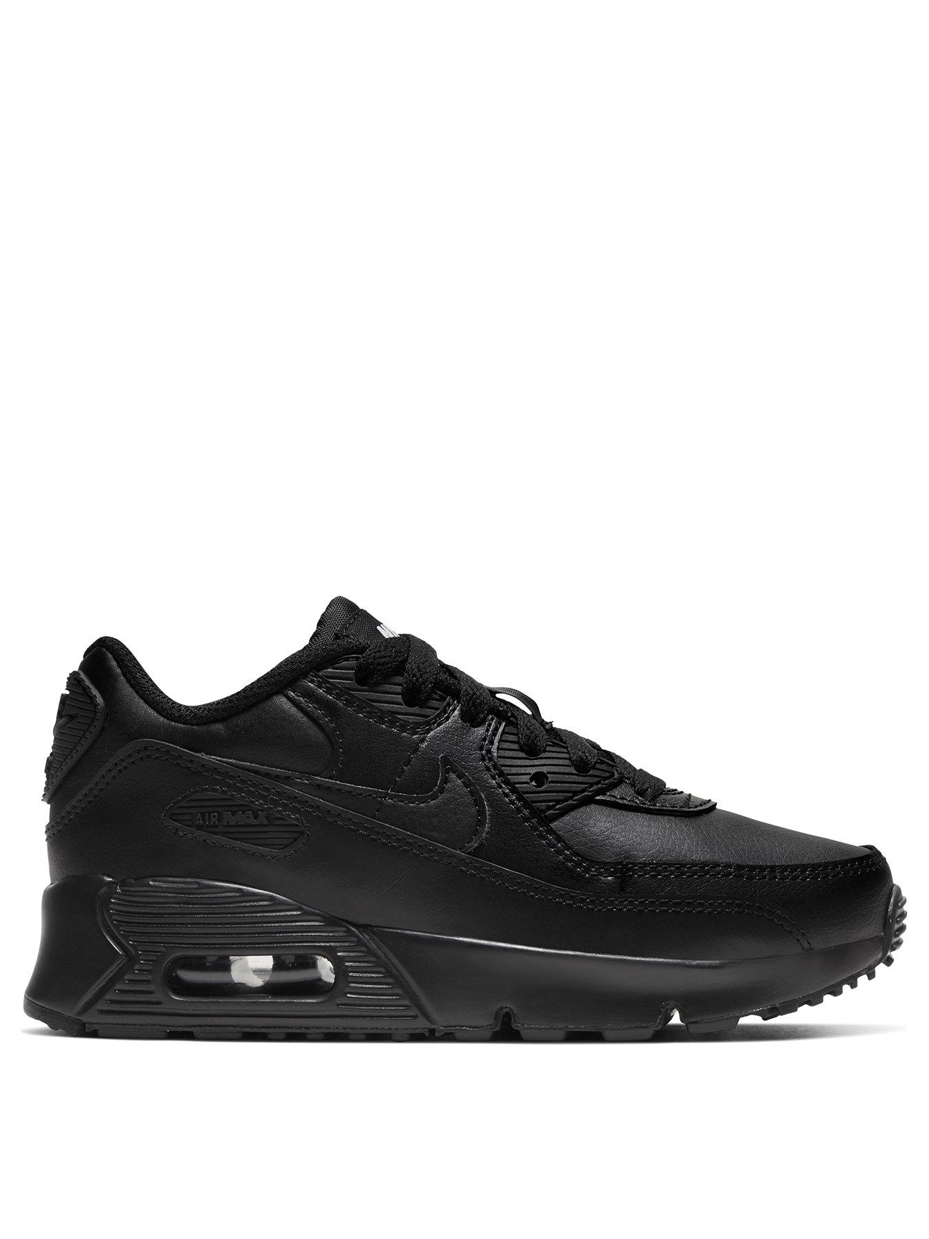 nike black childrens trainers