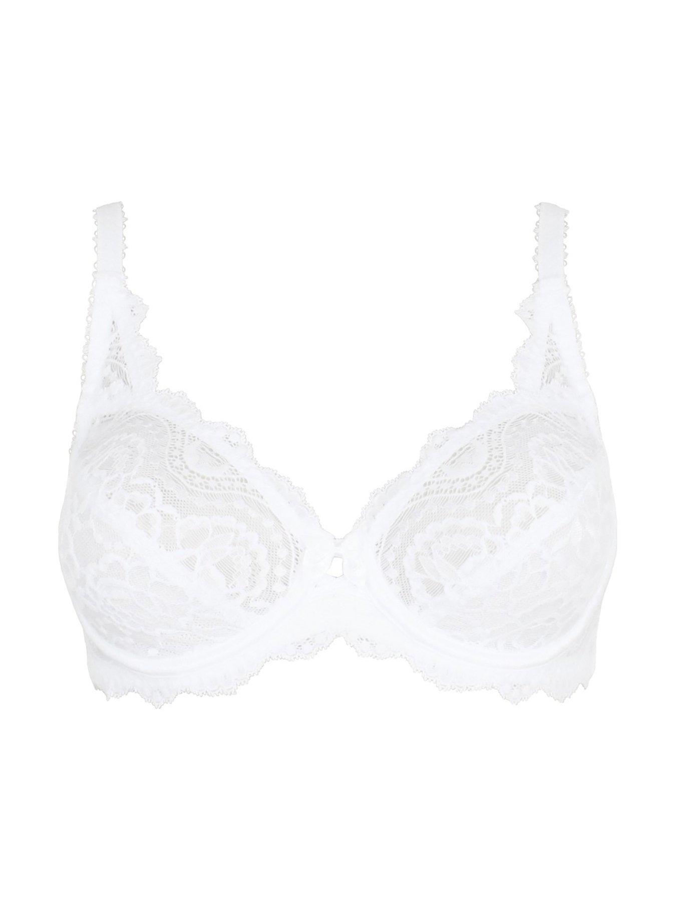Playtex Flower Lace Elegance Underwire Bra White