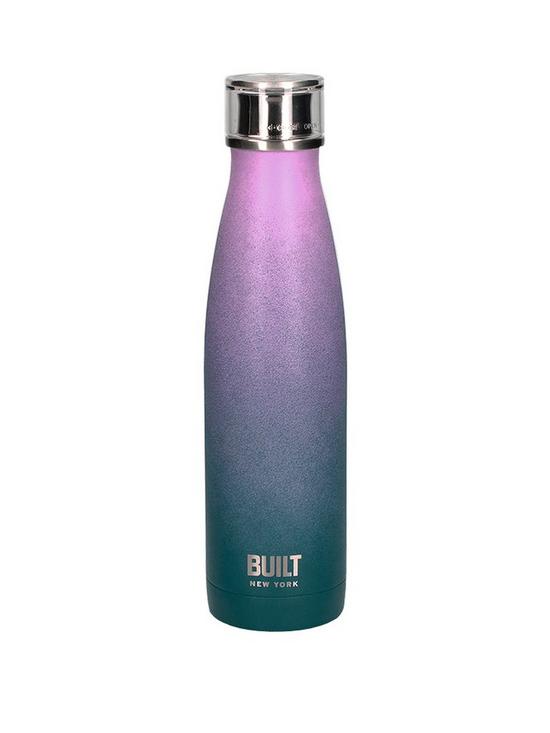 front image of built-hydration-double-walled-stainless-steel-water-bottle-ndash-pink-and-blue-ombre