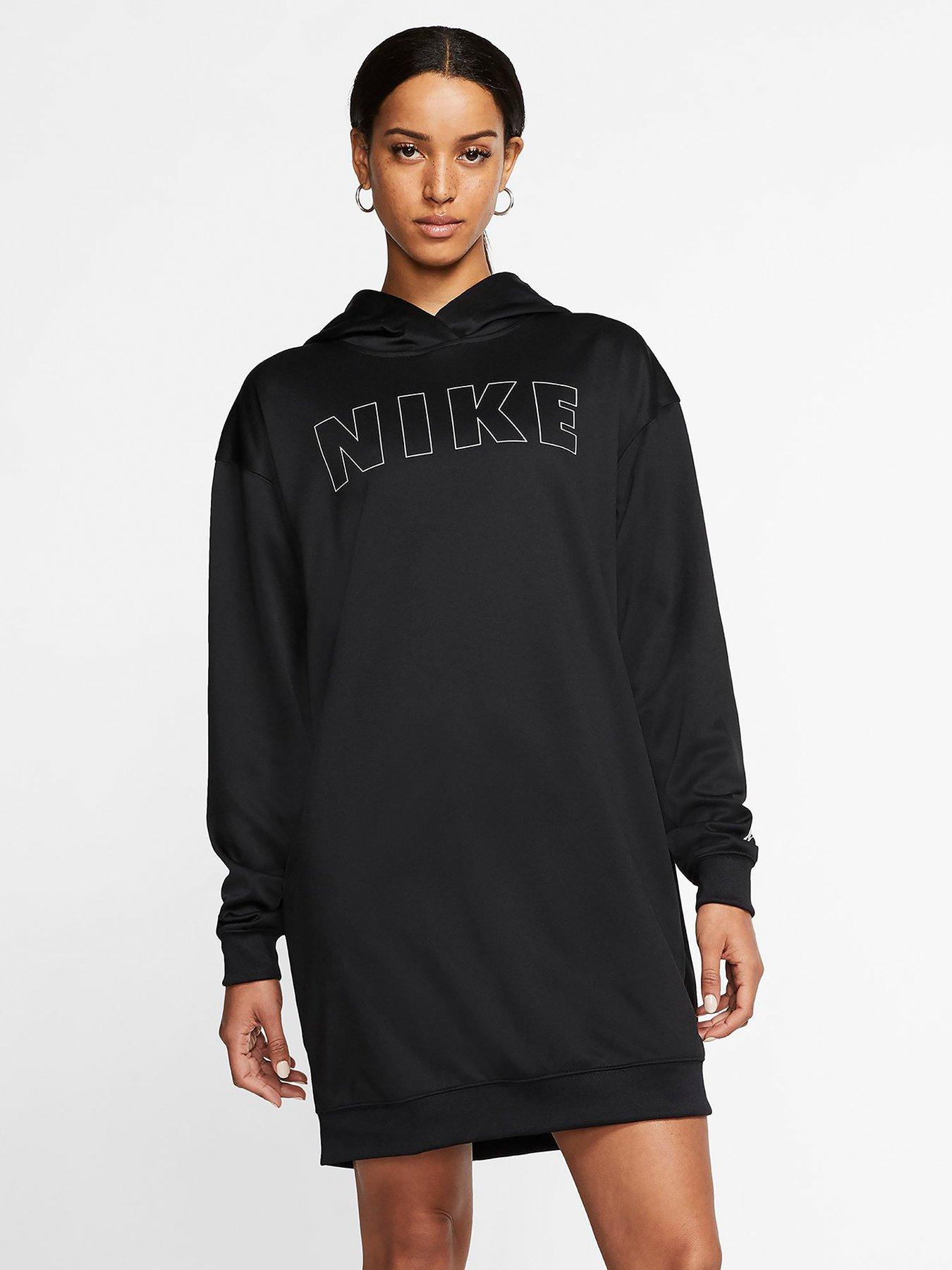 nike hoodie dress black