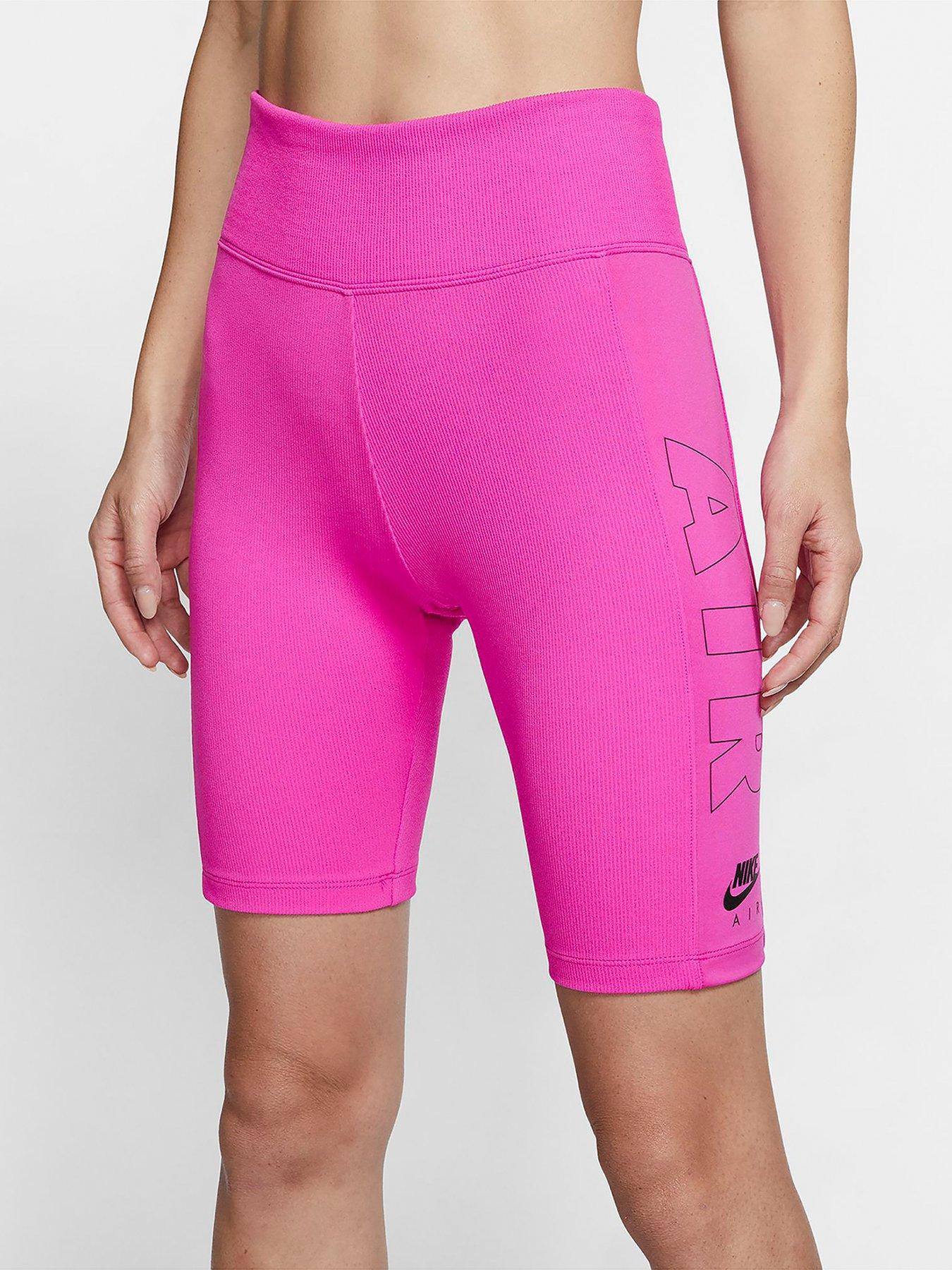 nike pink biker shorts