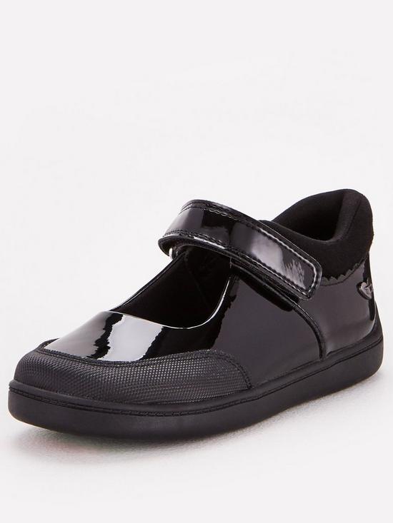front image of everyday-toezonenbspgirls-patent-leather-school-shoe-black