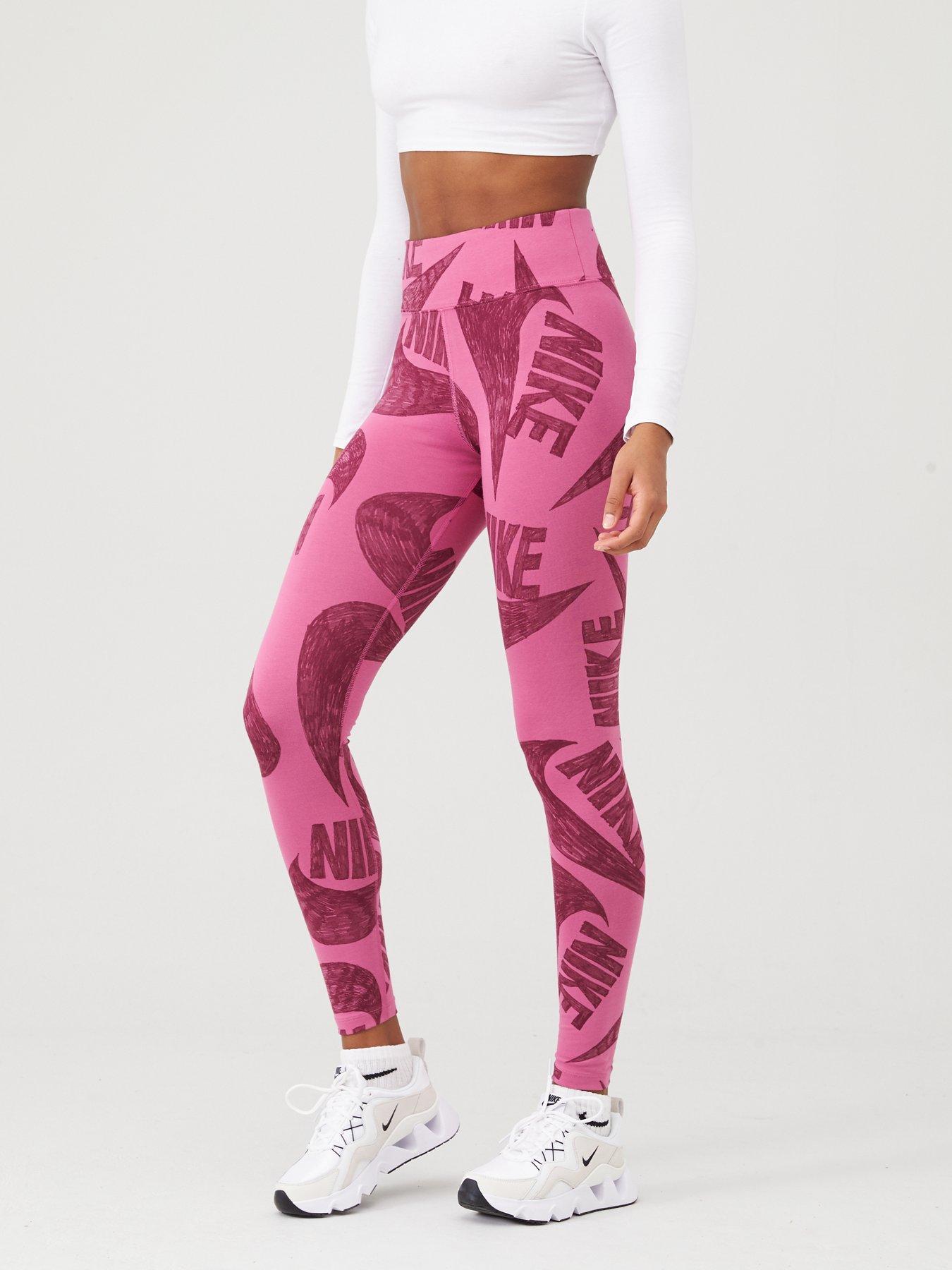 pink nike leggings