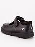  image of v-by-very-toezonenbspgirls-chunky-heart-leather-school-shoe-black