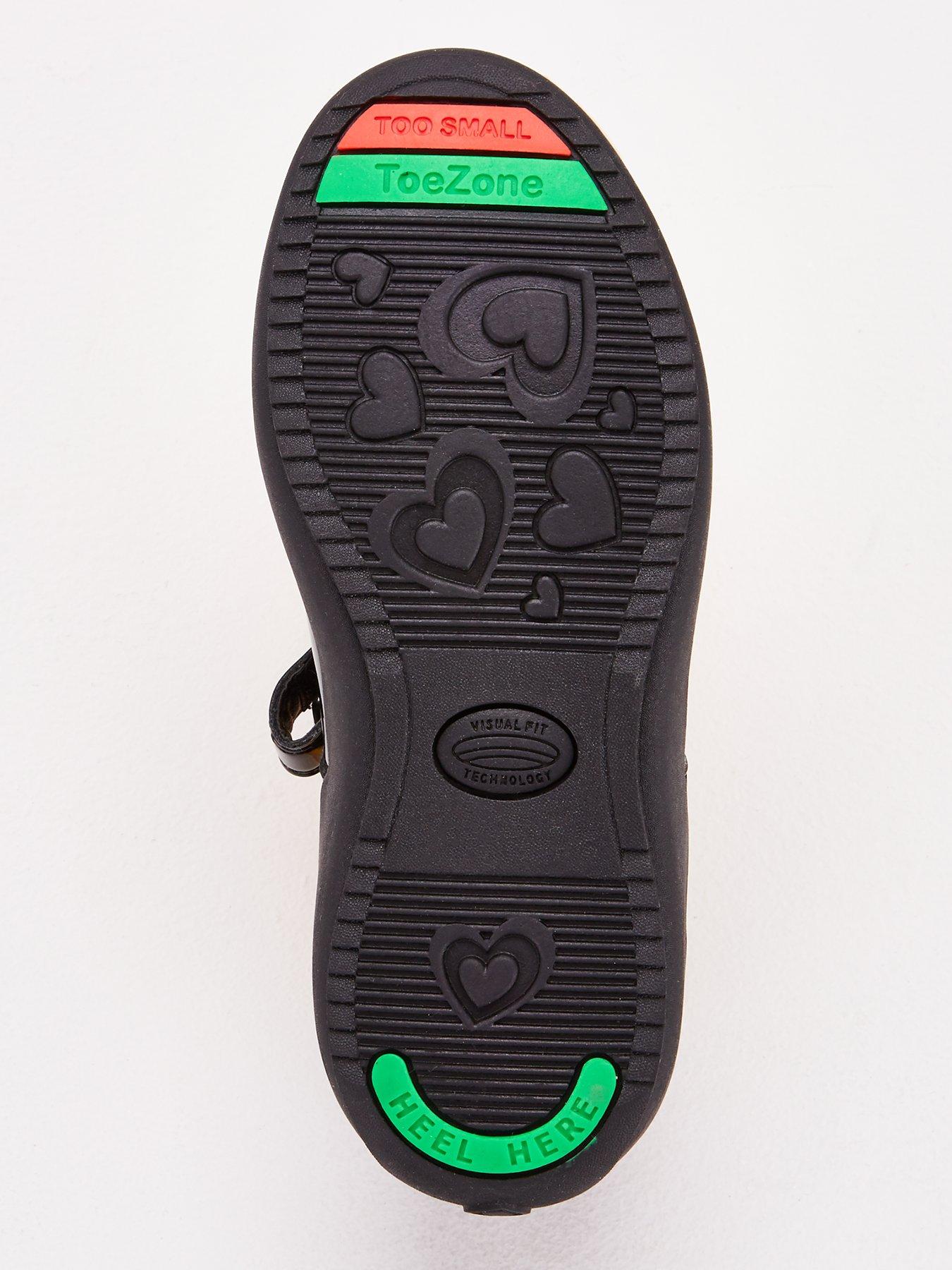 Image 5 of 6 of The Very Collection Girls Unicorn Rip-Tape Memory Foam School Shoes - Black