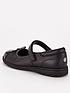  image of v-by-very-girls-mary-jane-leather-school-shoe-black
