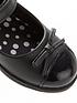  image of v-by-very-girls-mary-jane-leather-school-shoe-black