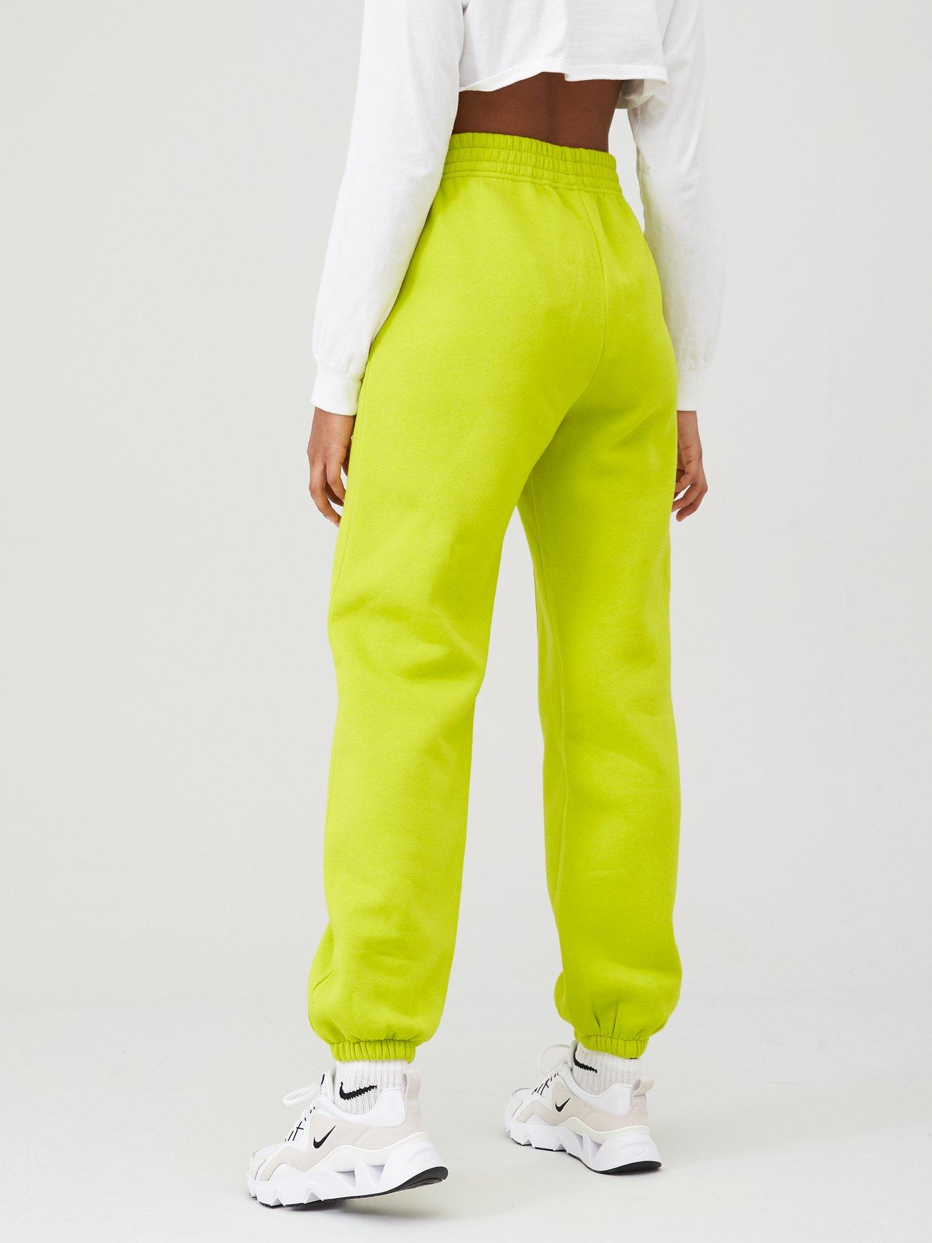 neon green nike pants