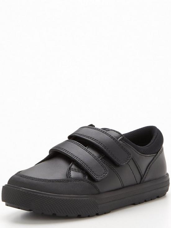 stillFront image of everyday-kids-twin-strap-leather-school-shoe