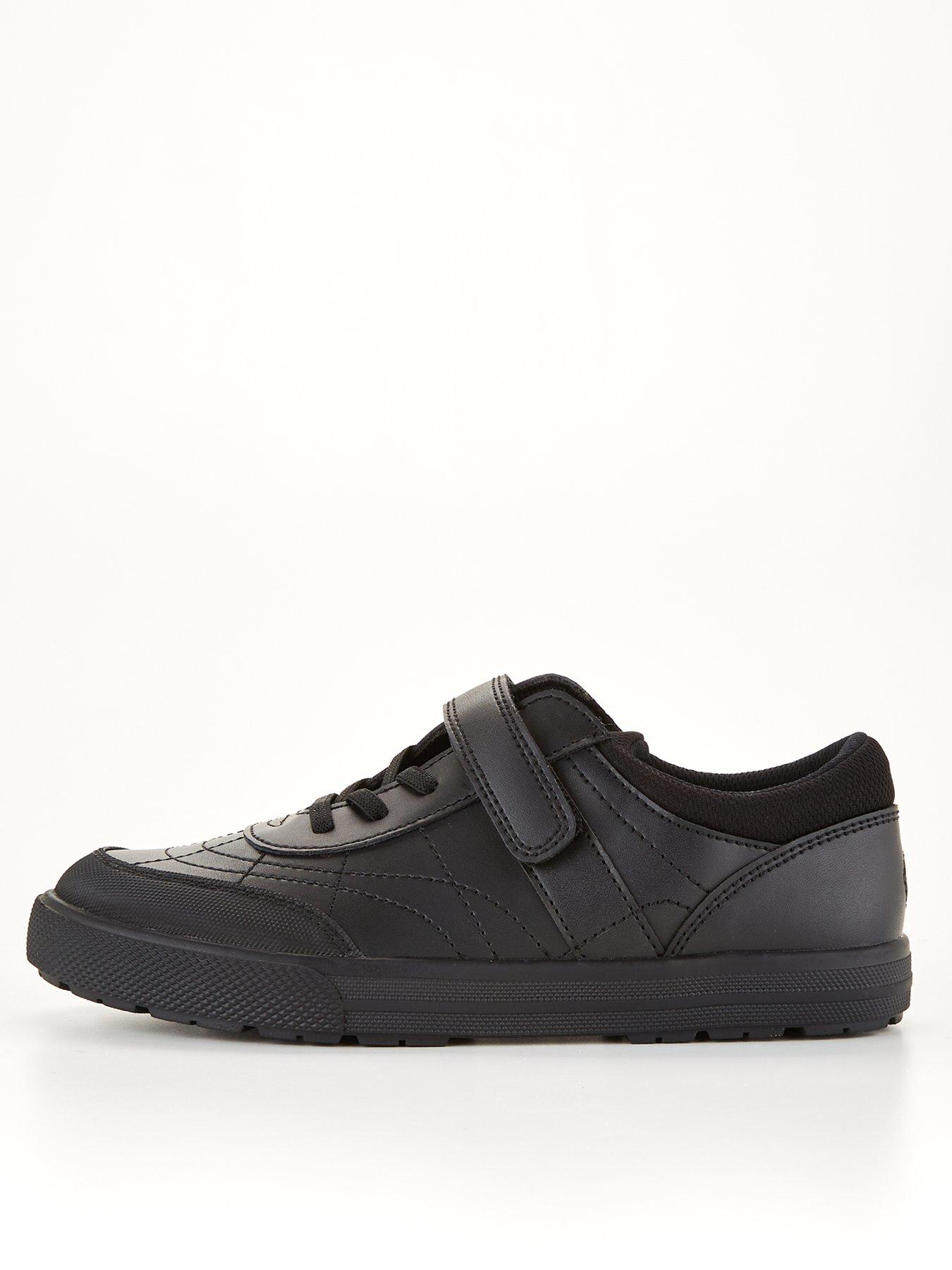 Image 1 of 6 of The Very Collection Older Boys Elastic Lace Leather Trainer School Shoe