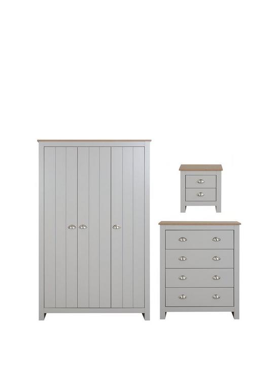 front image of atlanta-3-piece-package-3-door-wardrobe-4nbspdrawer-chest-and-2-drawernbspbedside-table