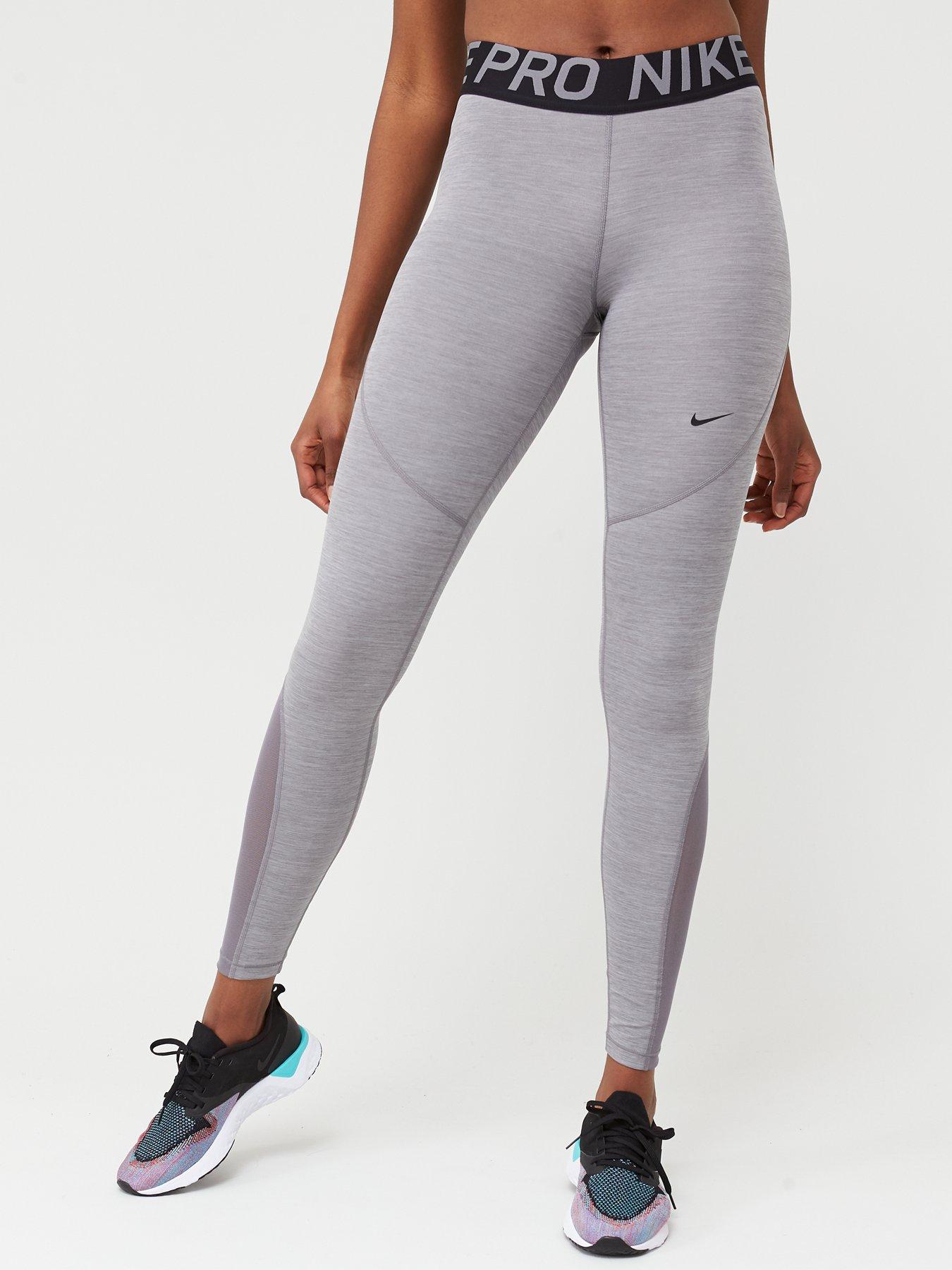 nike pro training leggings in grey