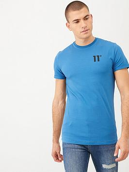 11 Degrees   Core Muscle Fit T-Shirt - Blue