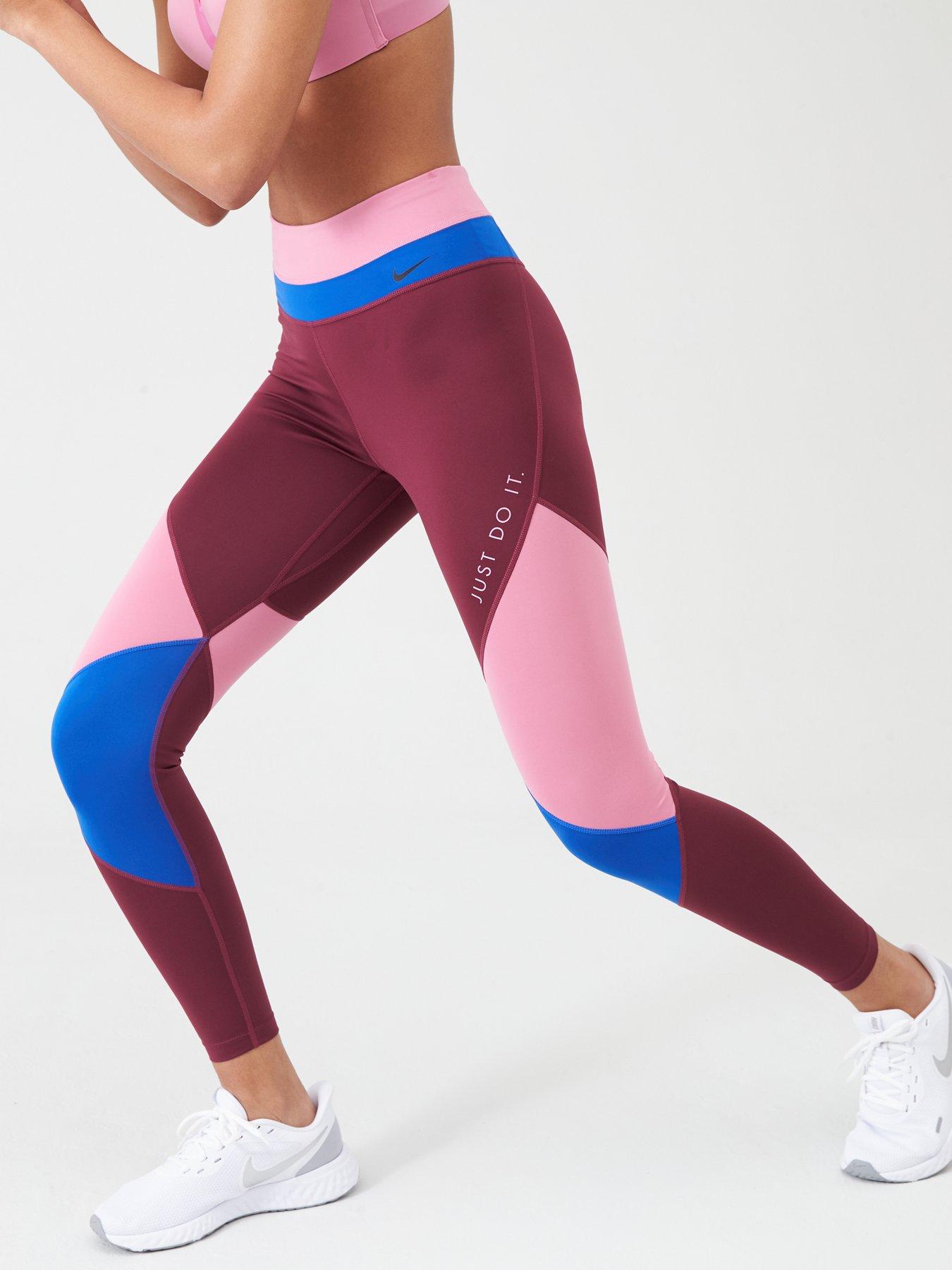 nike colour block leggings