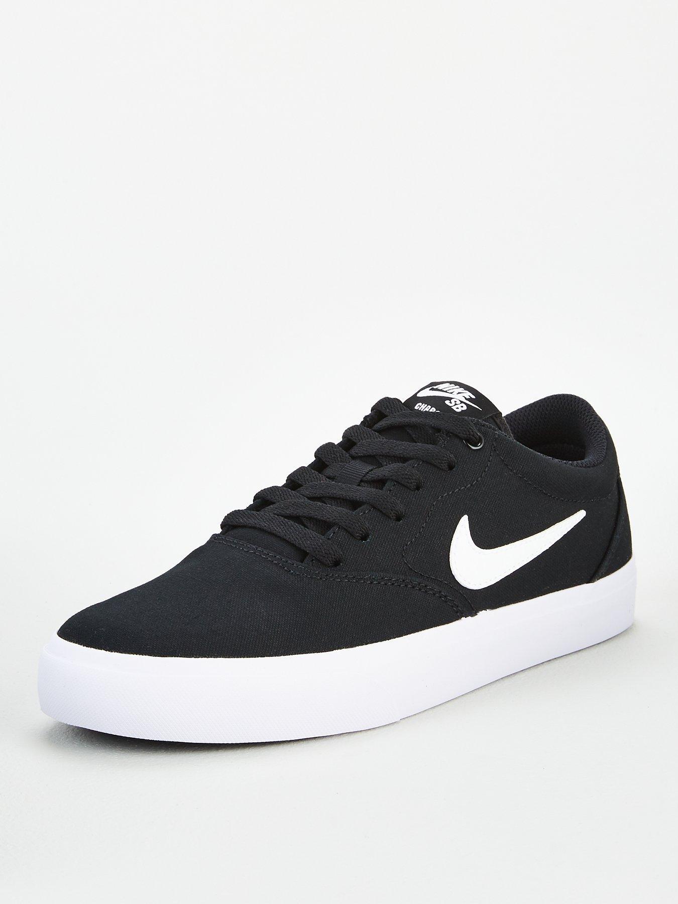 black nike canvas trainers