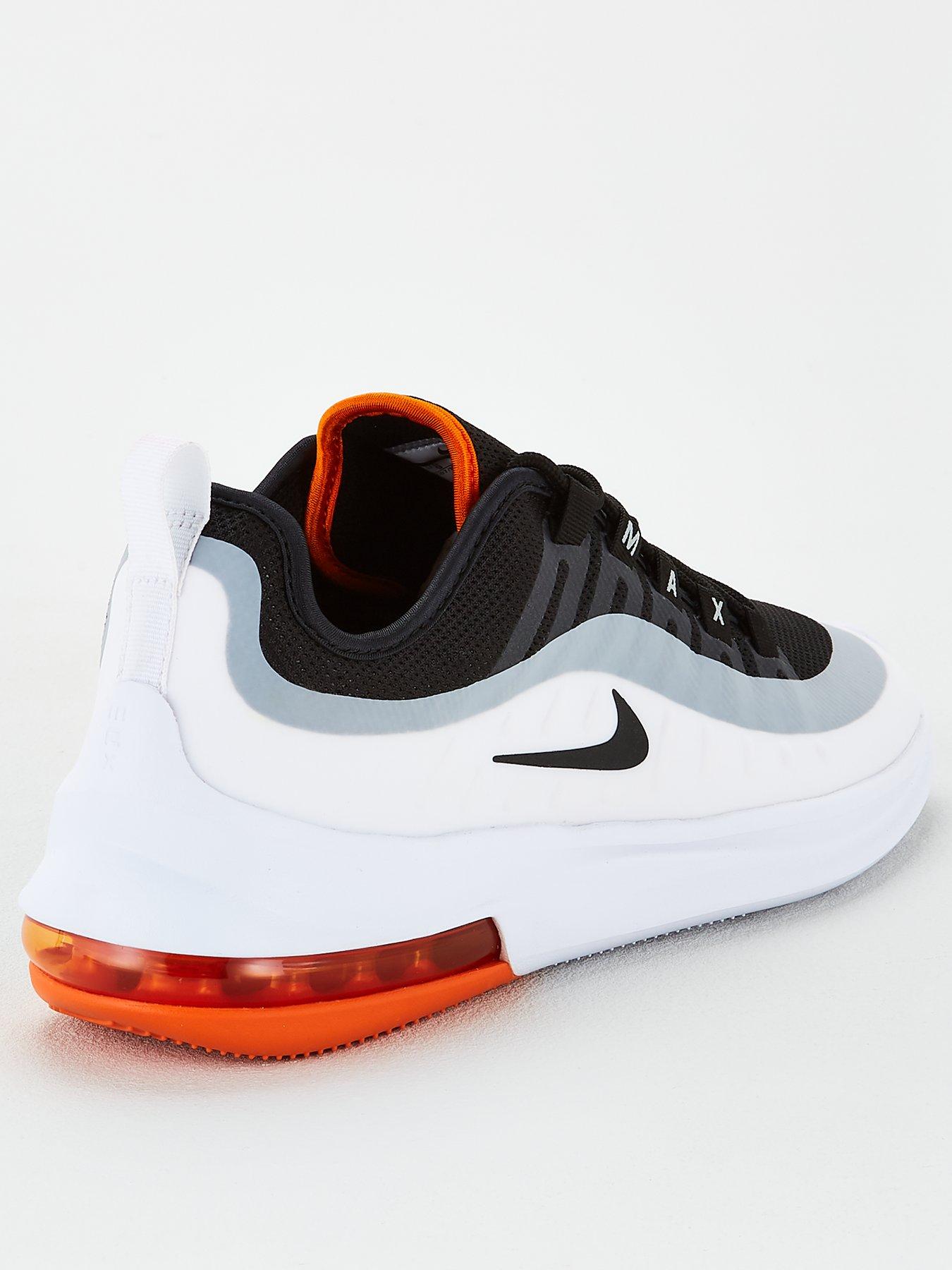nike air max axis black white orange