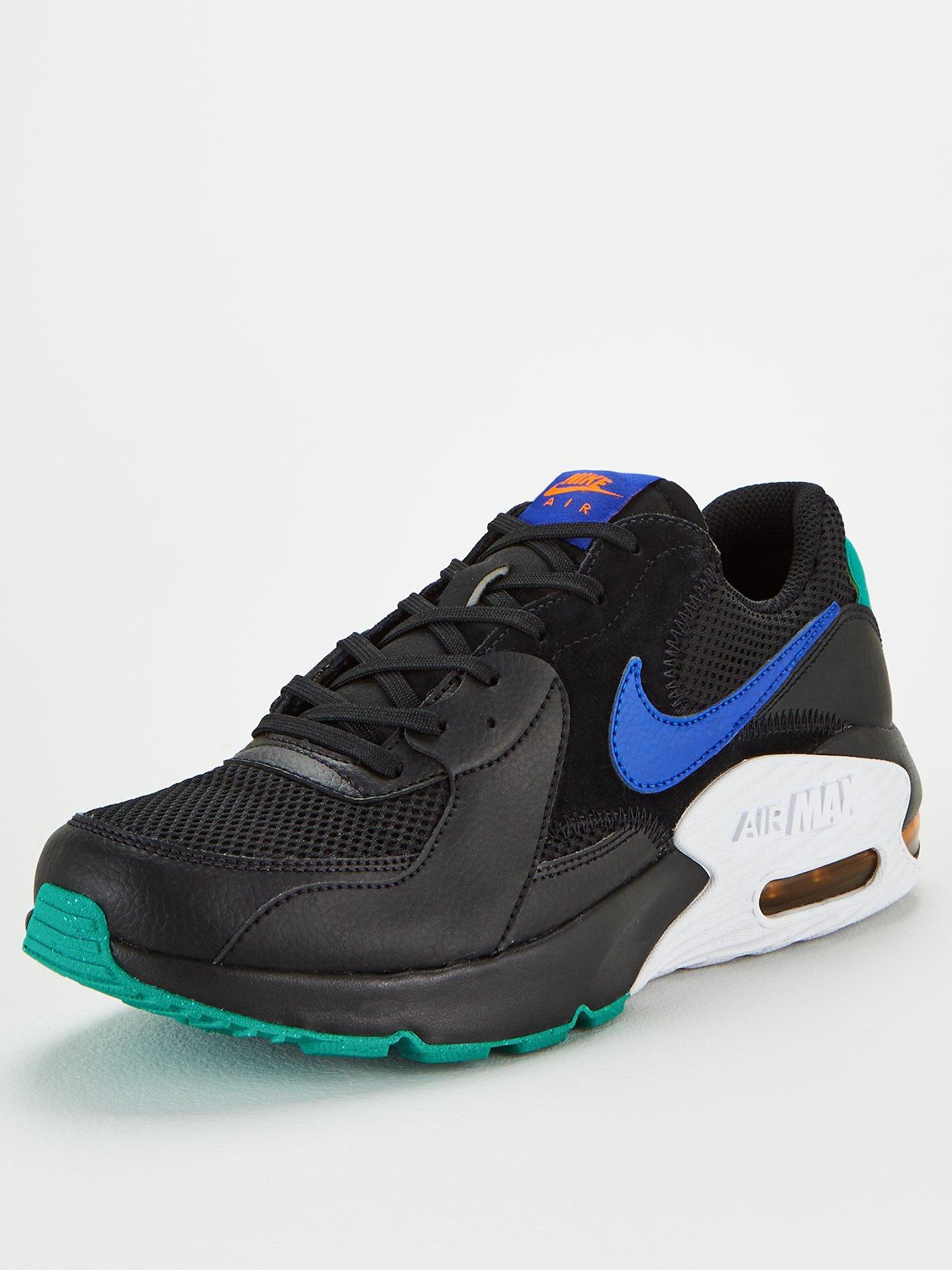 nike air max excee black and green