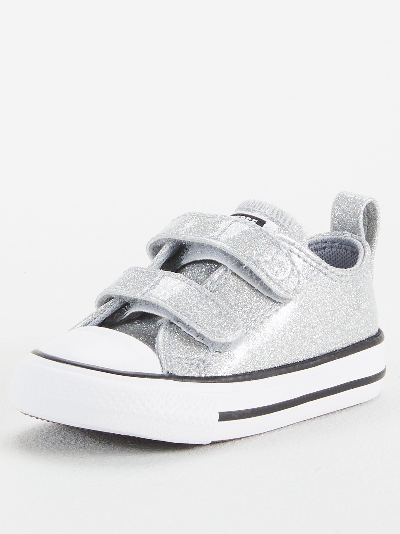 silver glitter converse toddler