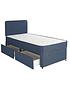  image of airsprung-teddy-storage-divan-set-with-headboard-and-extra-bouncenbspmattress-blue