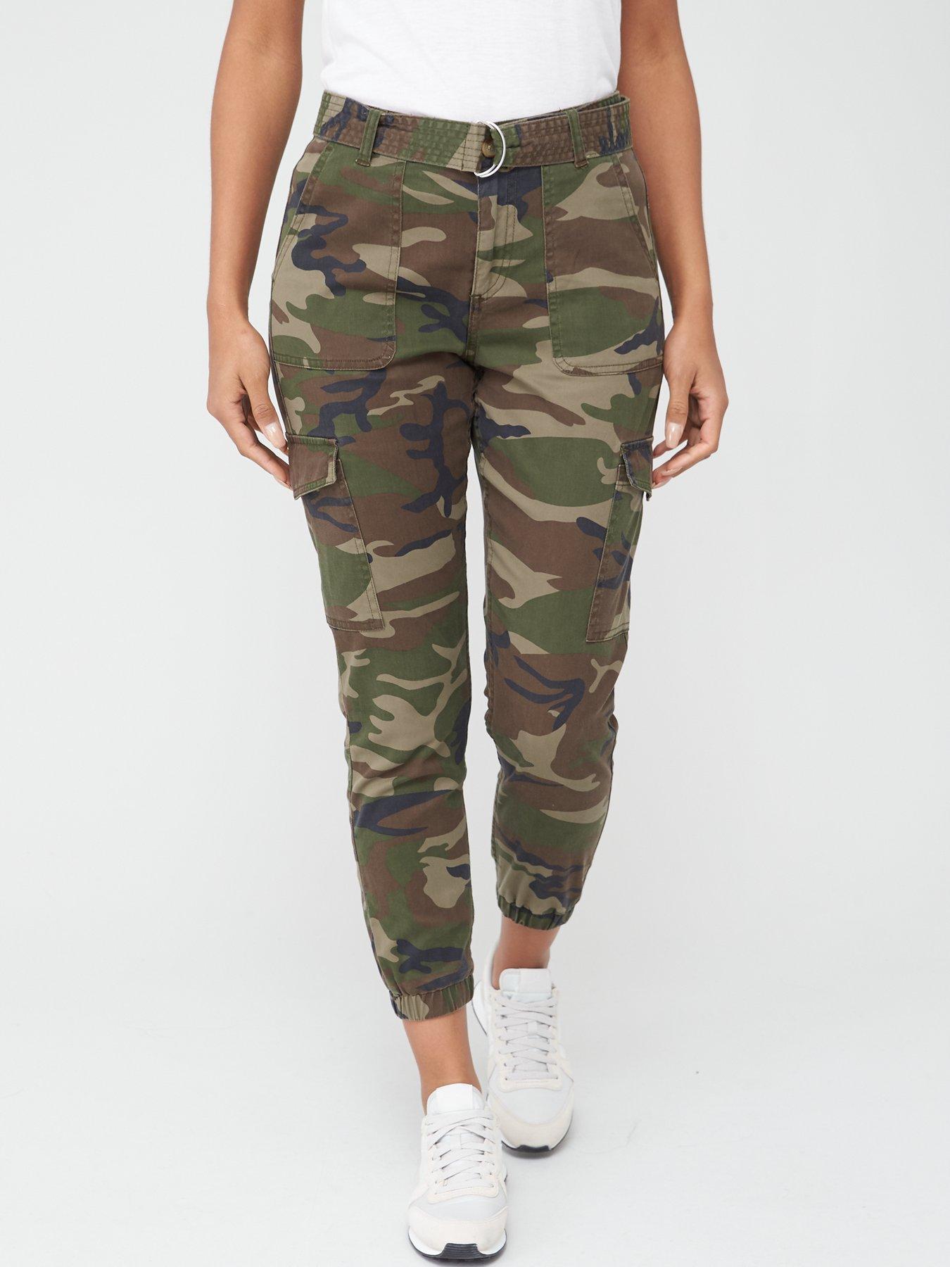 camo utility joggers