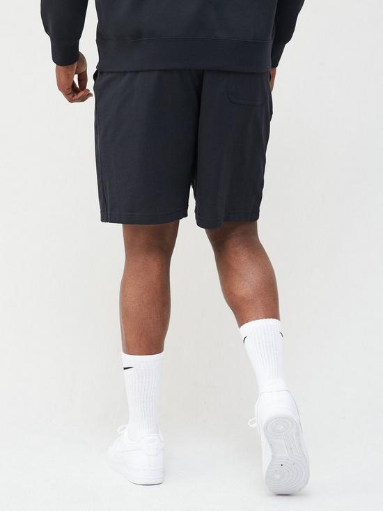 stillFront image of nike-club-jersey-shorts-blackwhite