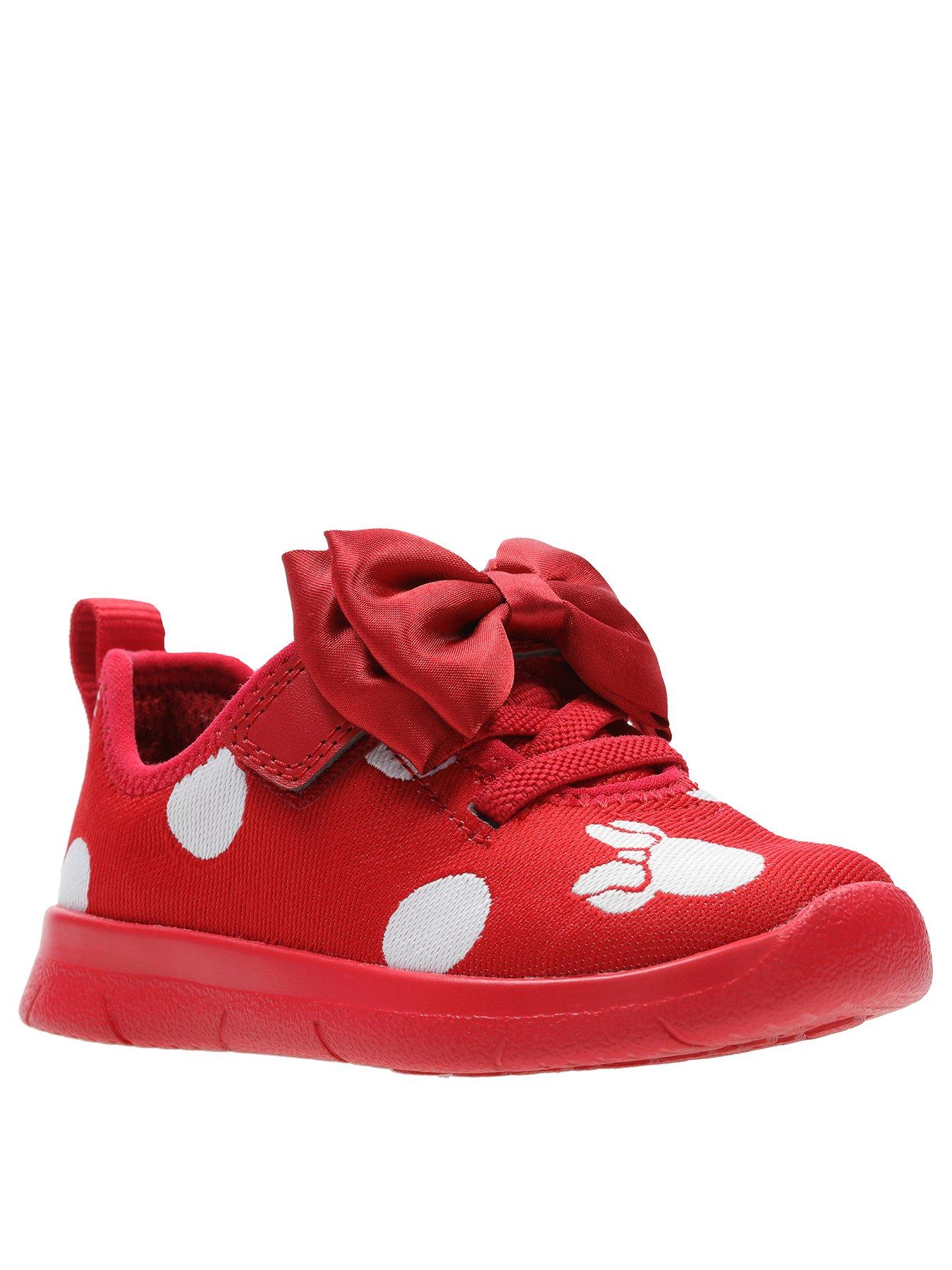clarks minnie mouse toddler bow trainer