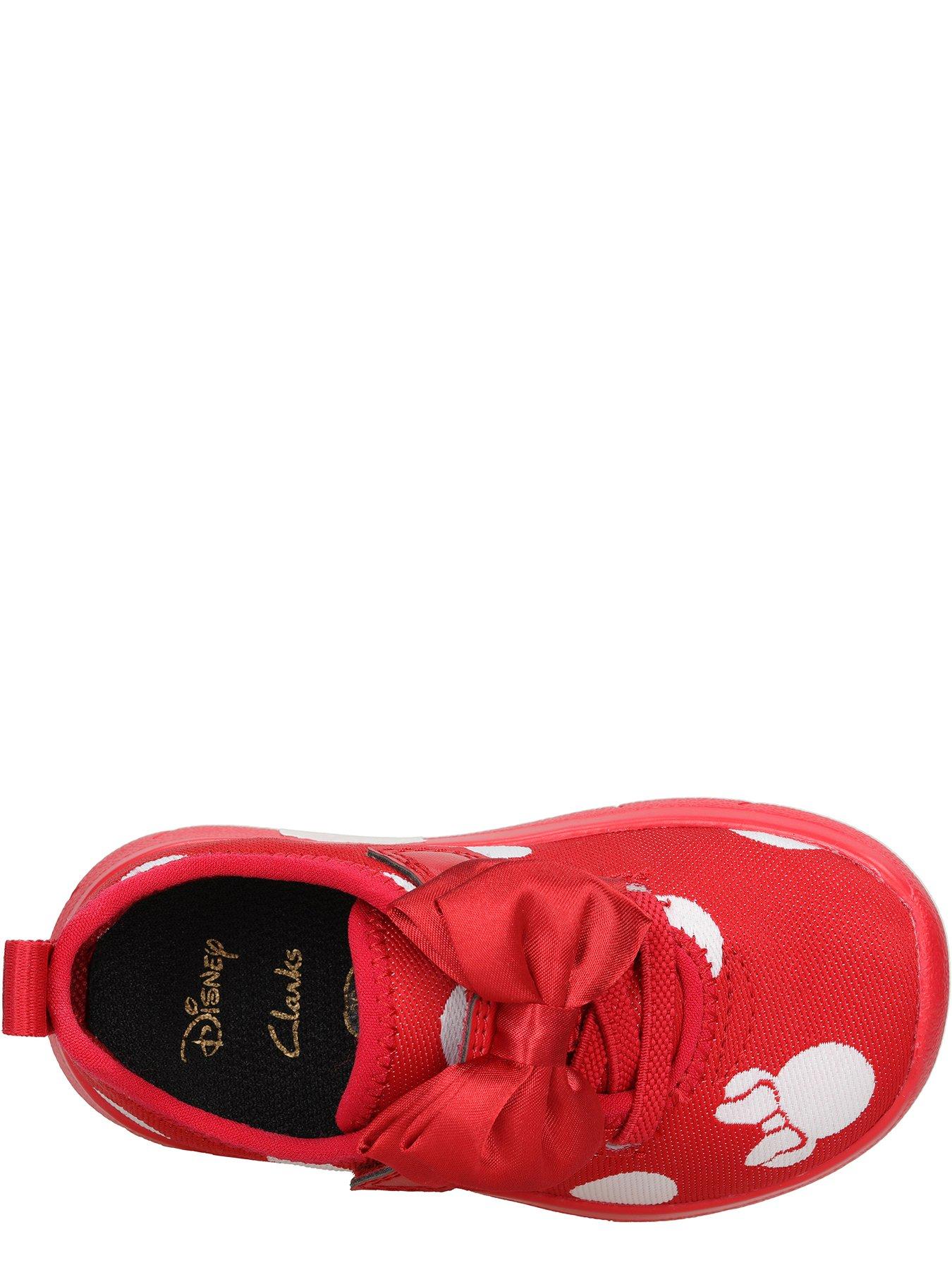 clarks minnie mouse toddler bow trainer