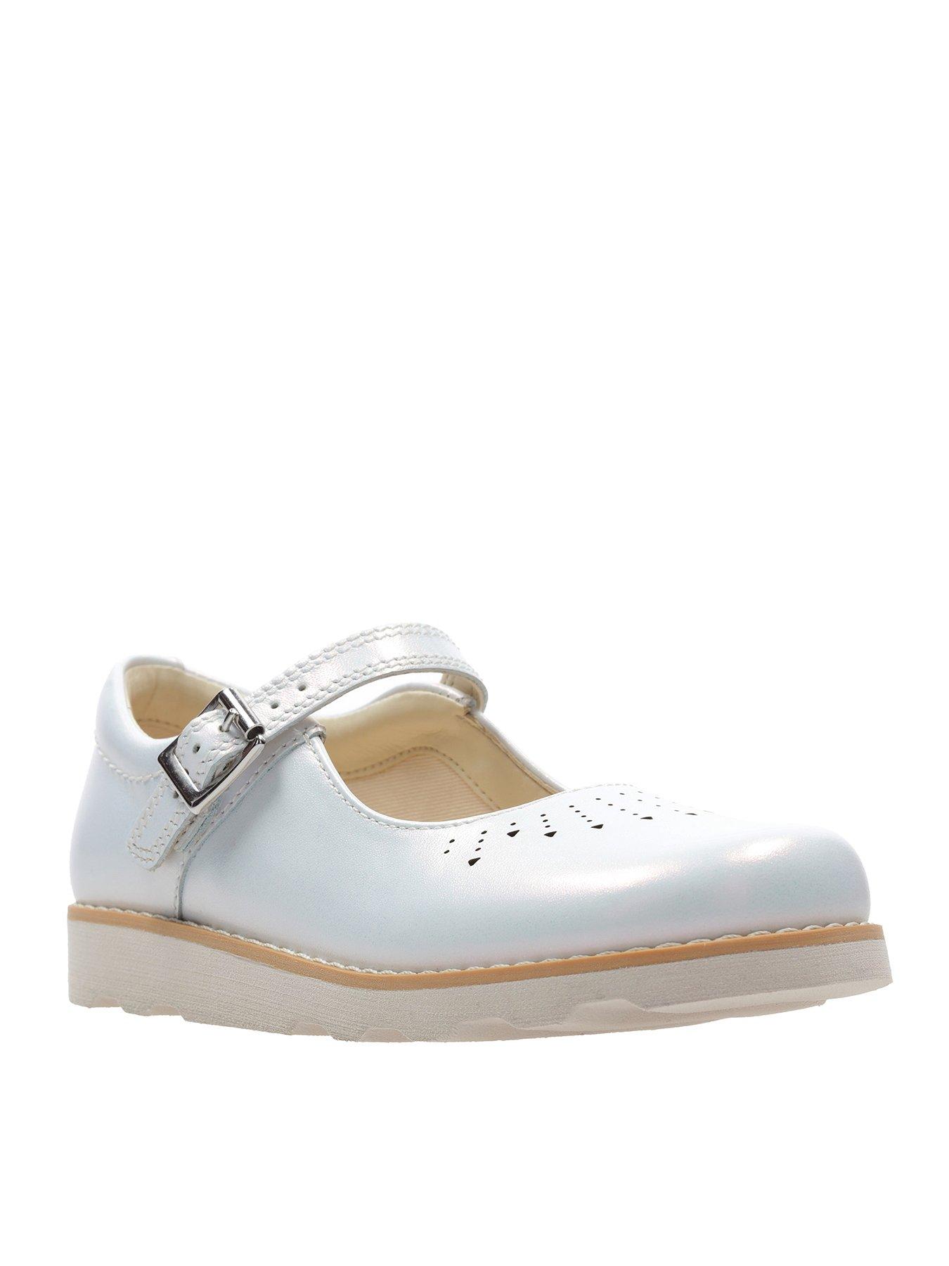 clarks white baby shoes