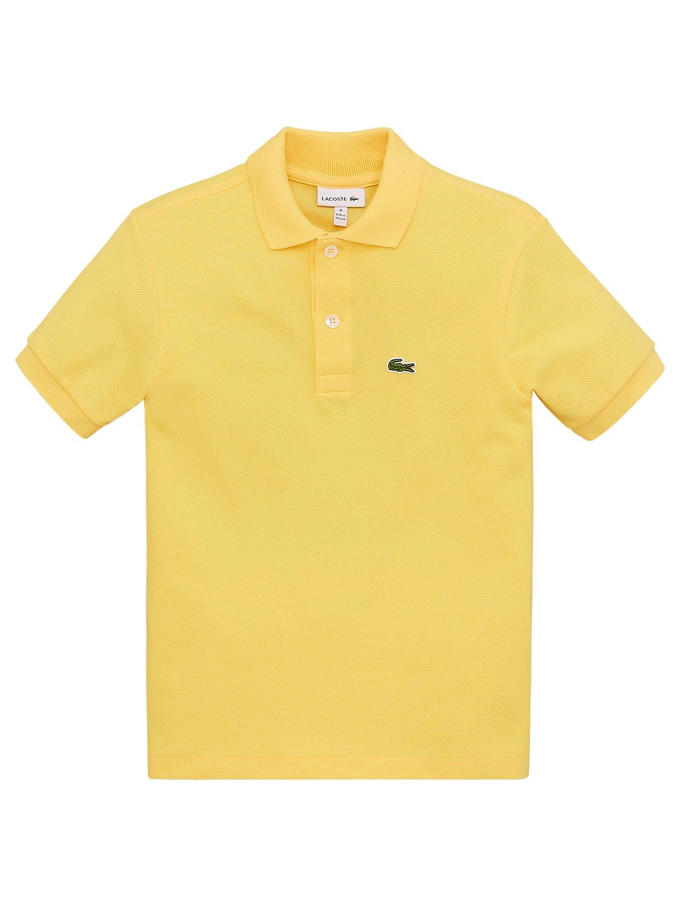 lacoste shirt yellow