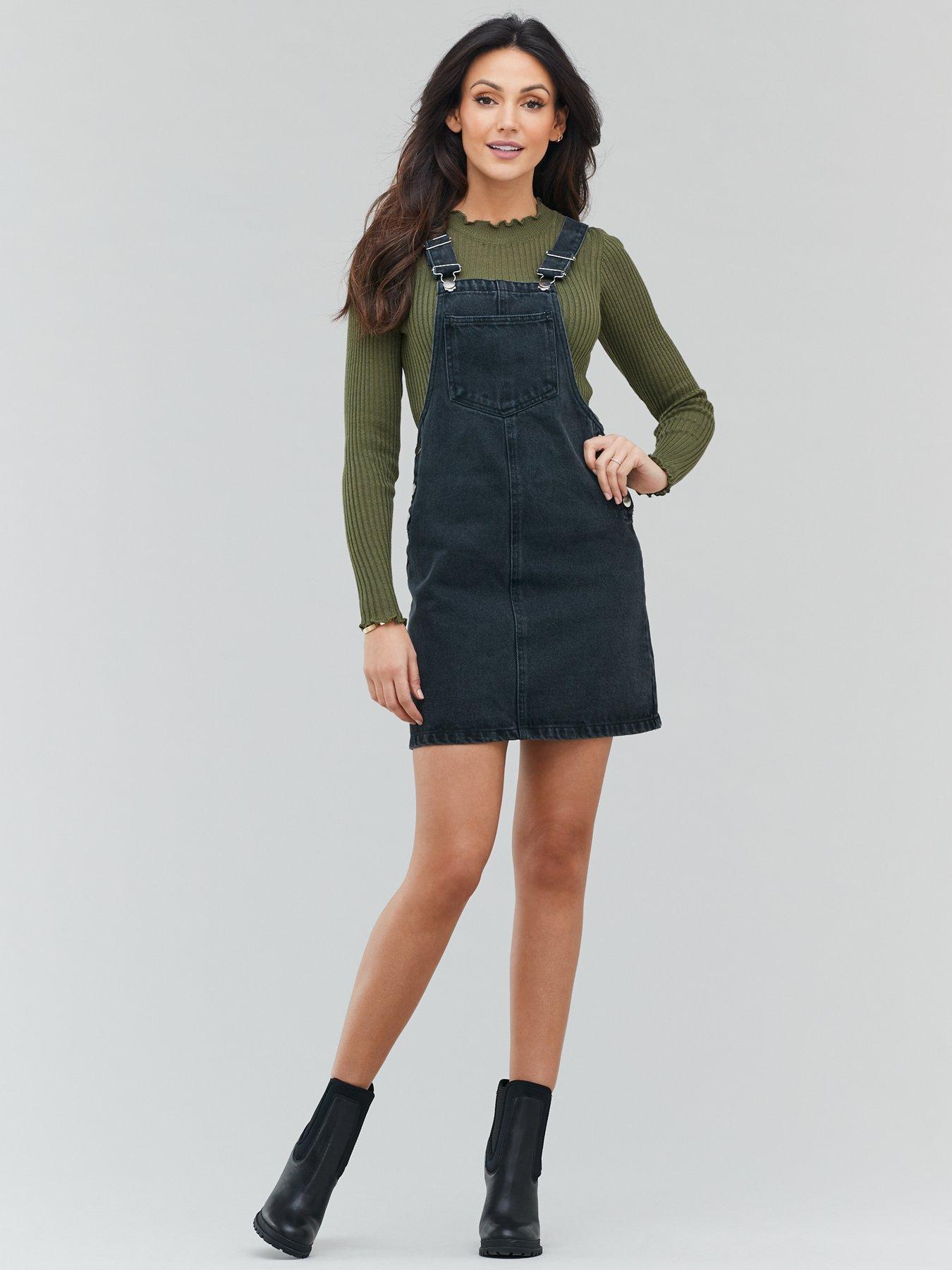 office pinafore dress