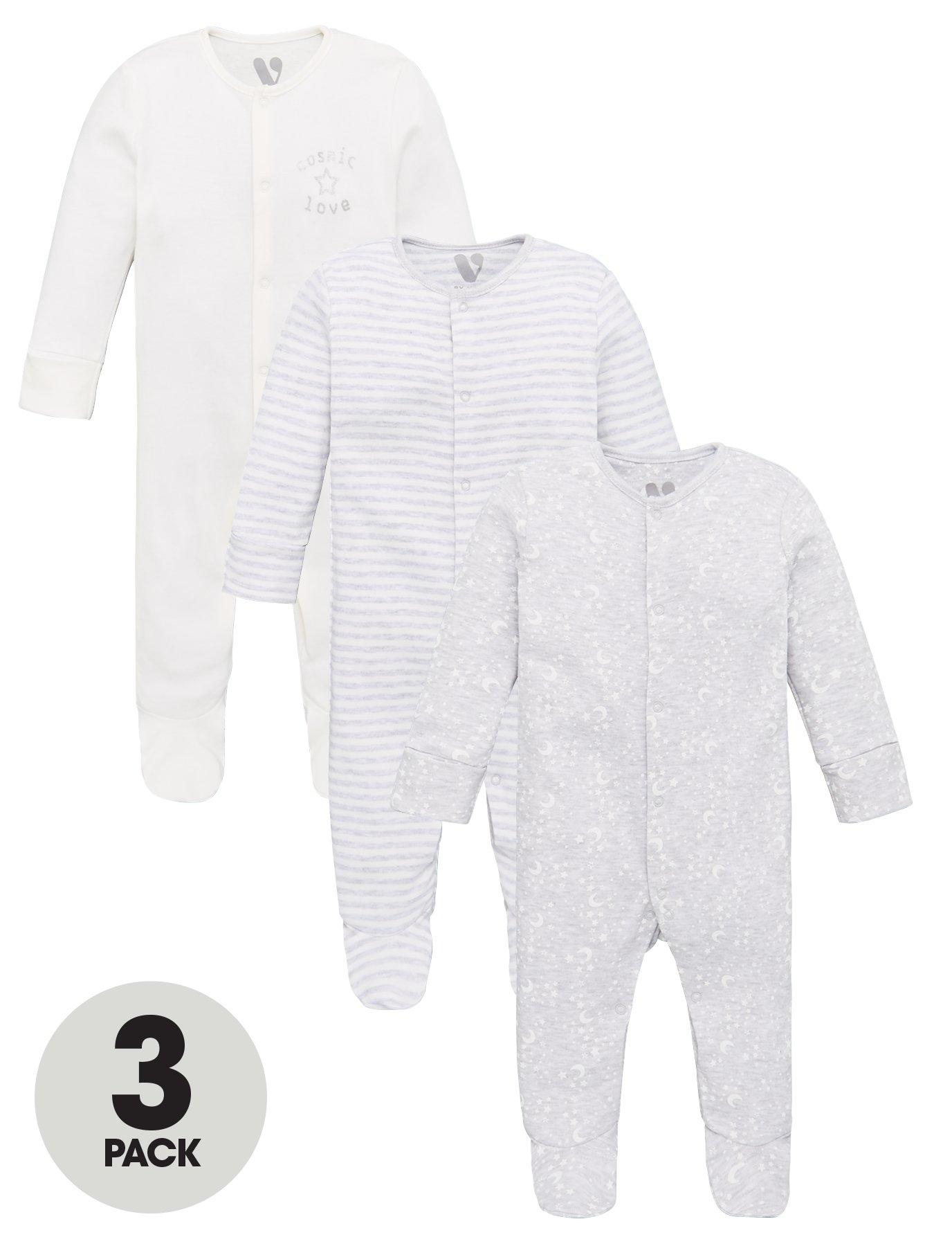 Disney Girls Long-Sleeved Babygrow with Foot Minnie Mouse Size 50 56 62 68 Baby Sleepsuit 0 3 6 9 Months Early Newborn