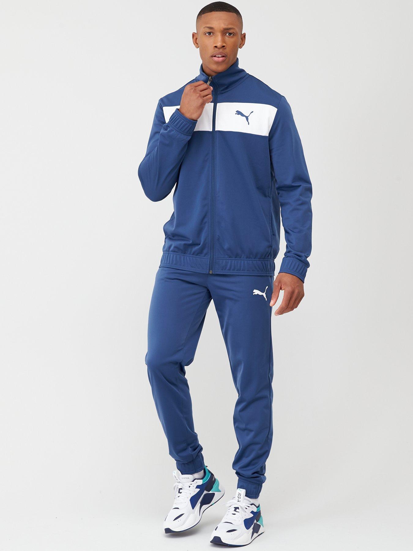 navy puma tracksuit