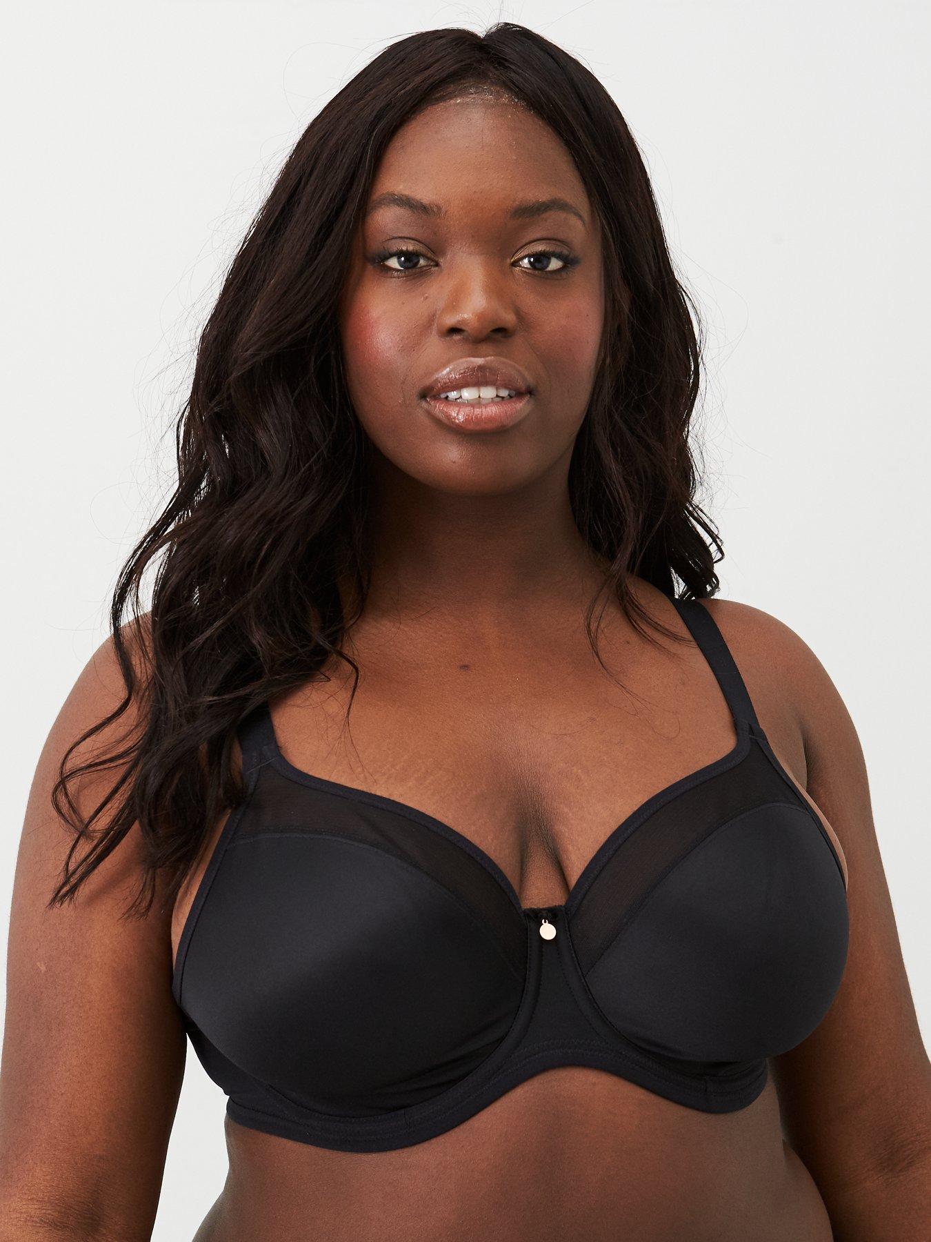 Smooth Black Moulded Strapless Bra from Elomi