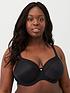  image of elomi-smooth-underwired-moulded-bra-black