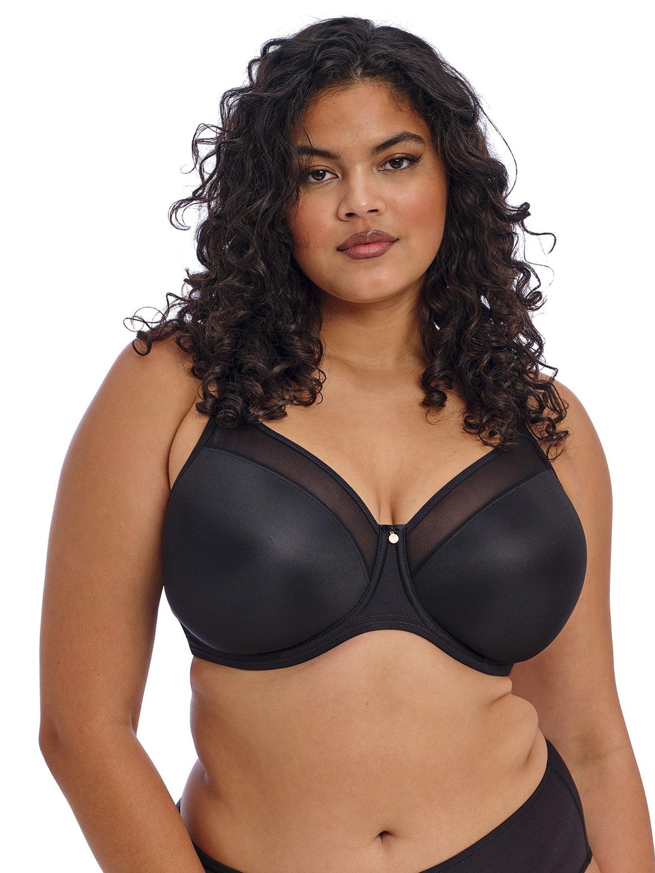  image of elomi-smooth-underwired-moulded-bra-black