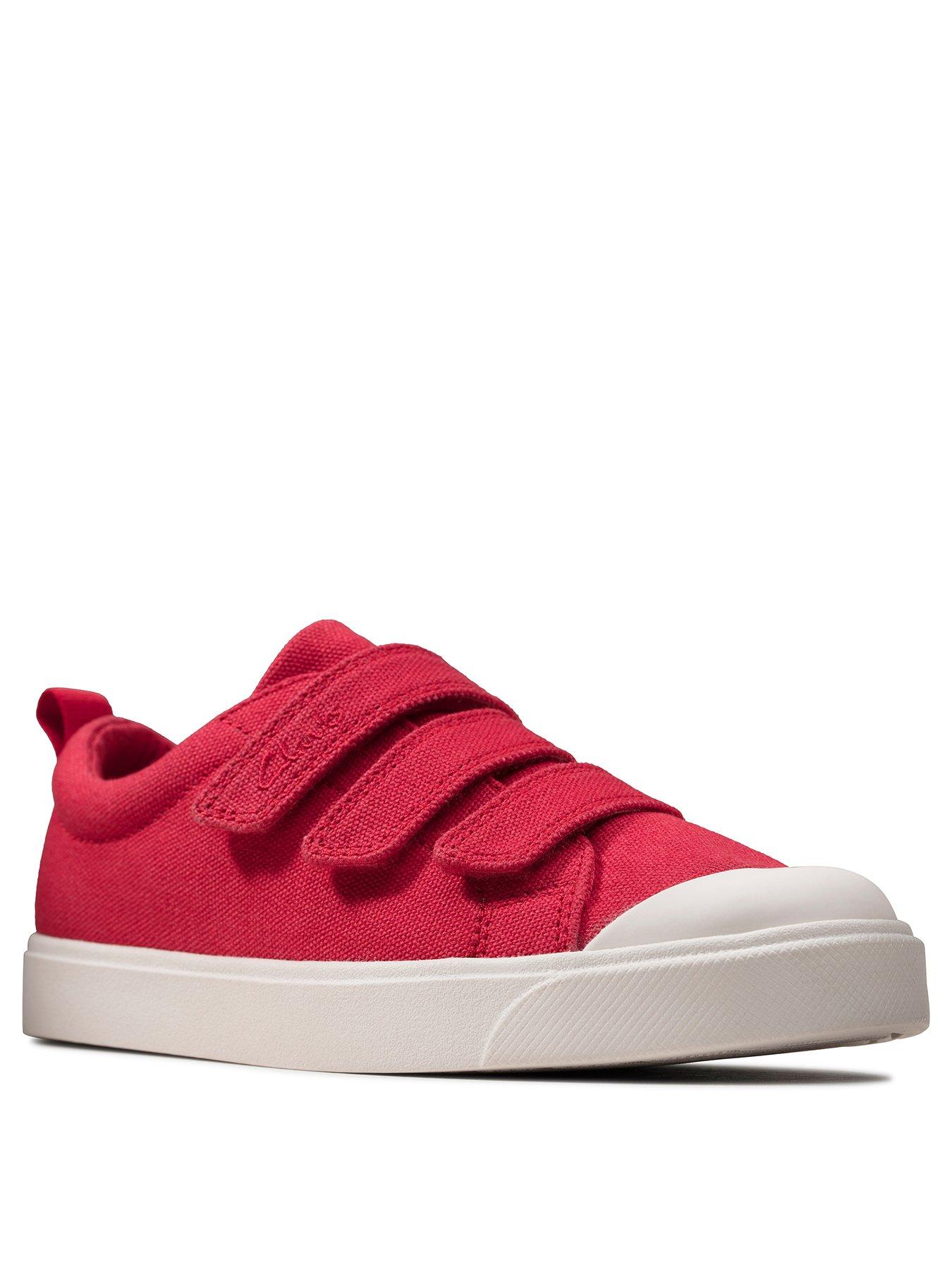 clarks boys canvas shoes