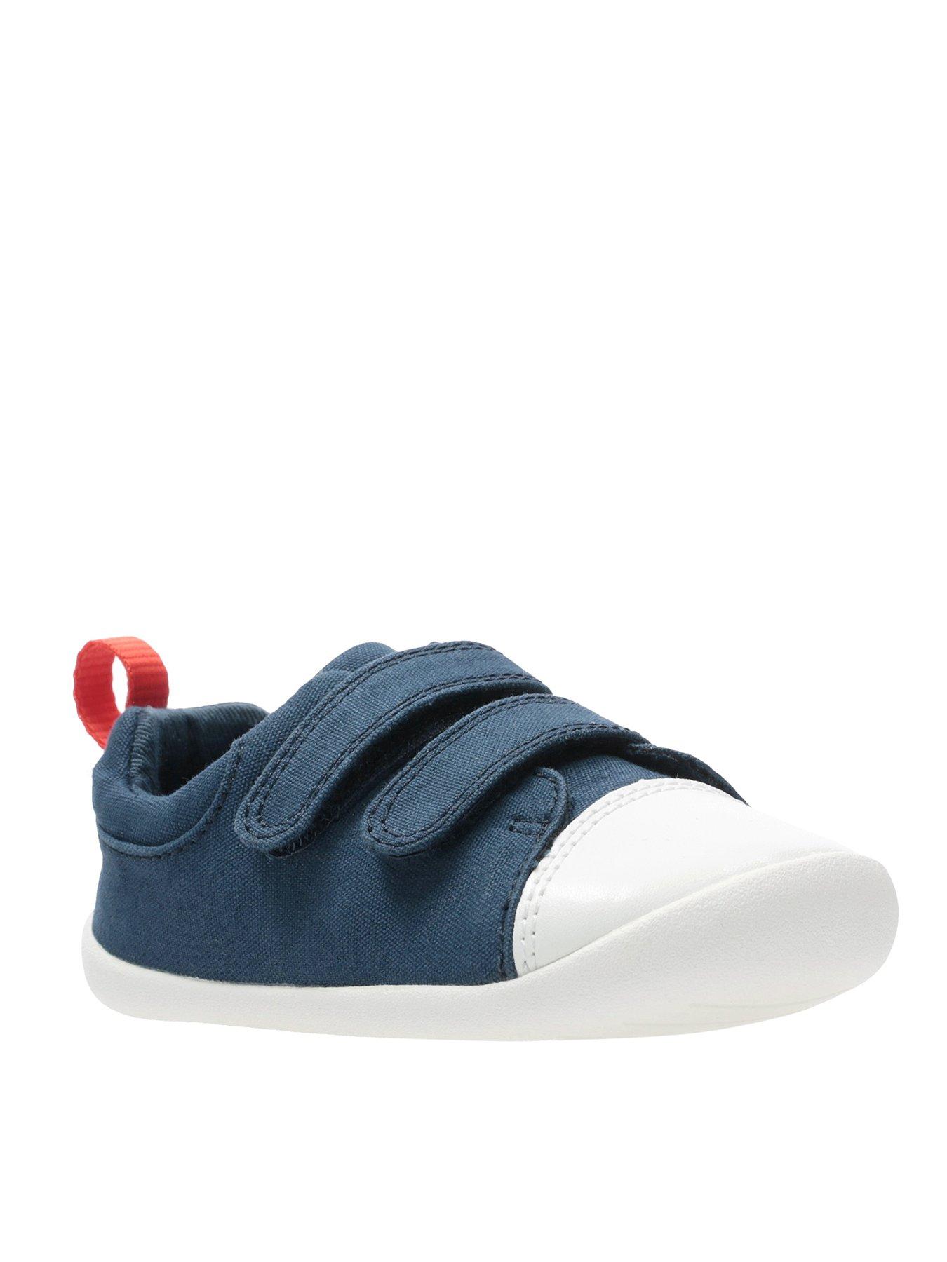clarks canvas baby shoes