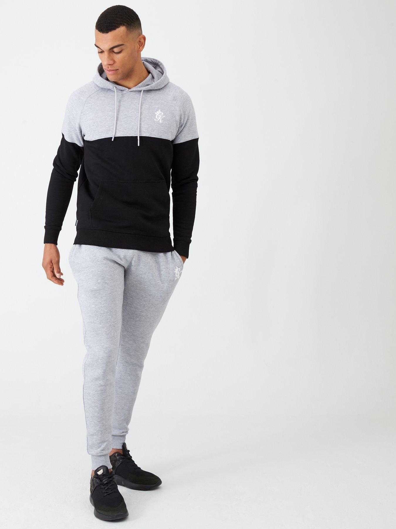 mens grey gym king tracksuit